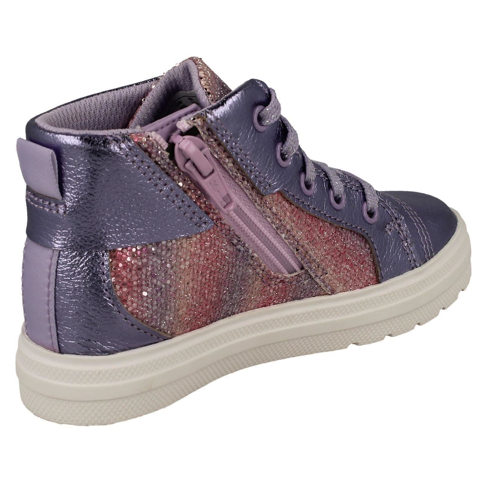 Botines informales Clarks de cuero con cremallera y cordones para niños Nova City - Imagen 24 de 28