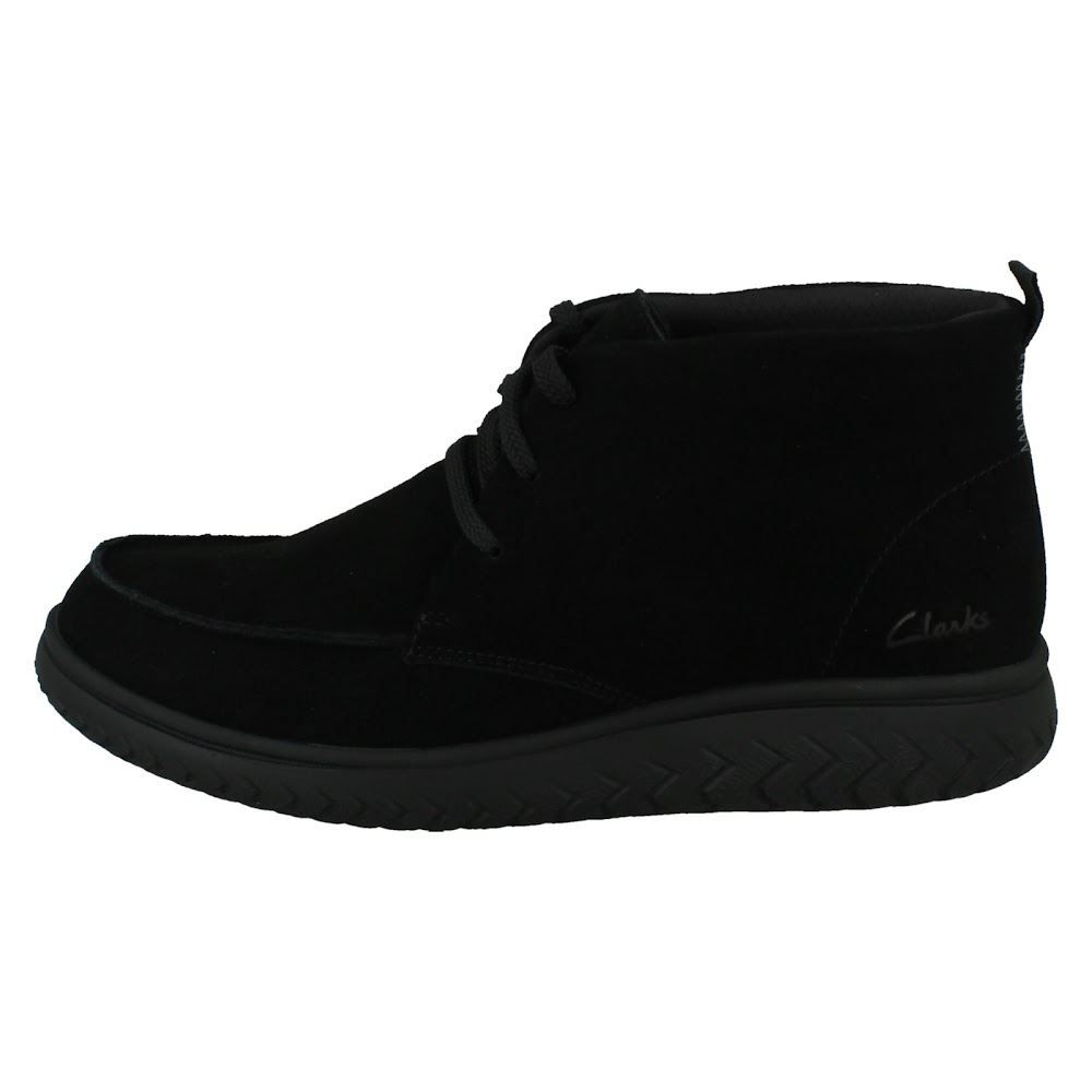 Mens Clarks Suede Leather Moccasin Lace Up Smart Casual Boots: RelaxLite Moc - Picture 3 of 19
