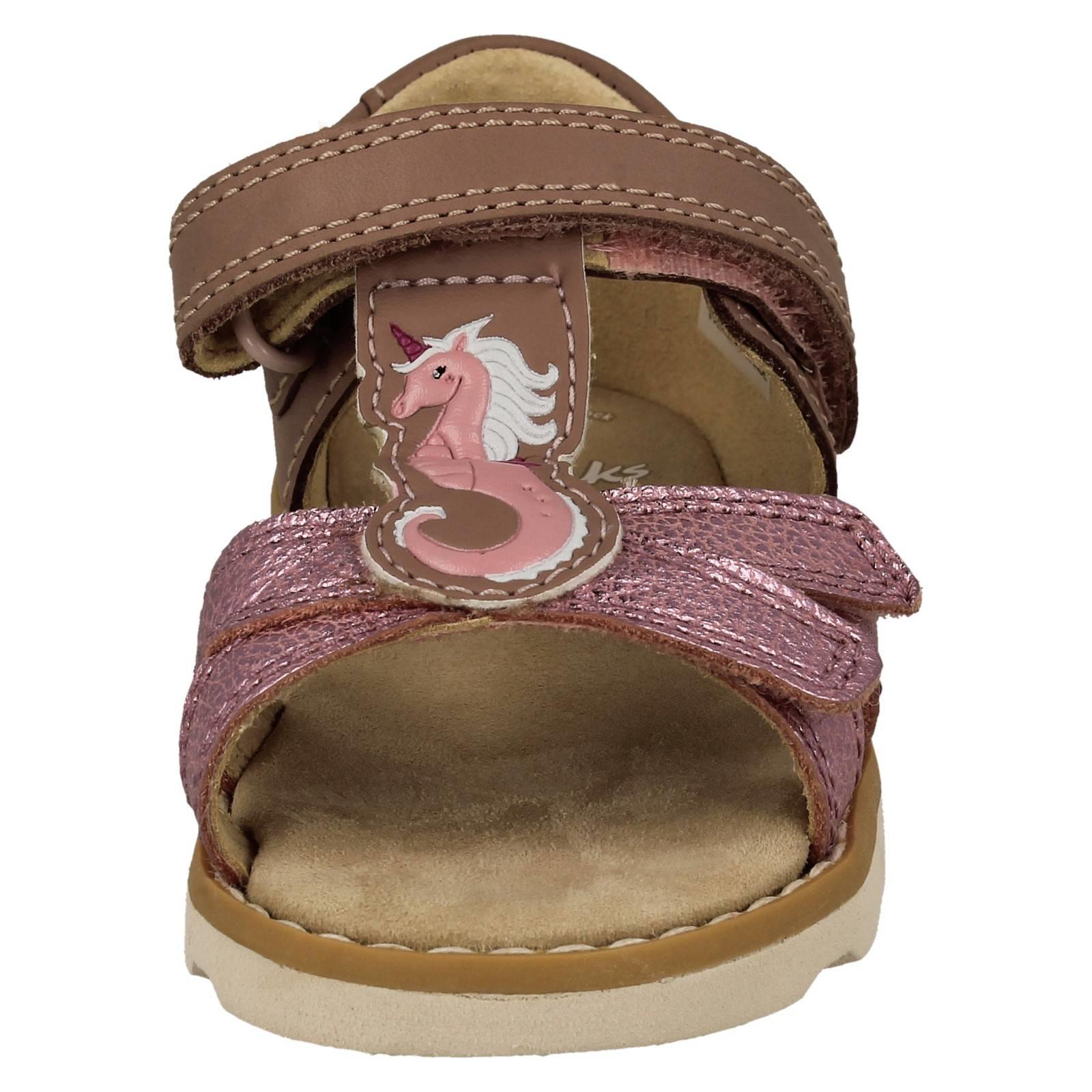 Sandalias Niñas Clarks Elegantes Esmeralda Mar-Unicornio Motivo Detallado Corona Gafas T - Imagen 9 de 10