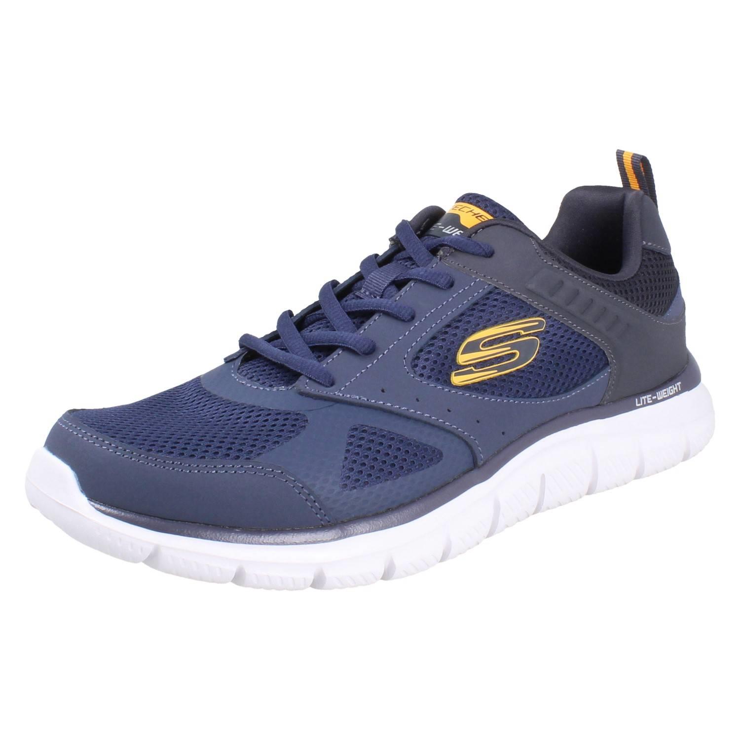 Herren Skechers Leichtgewicht Shock Absorbierende Schnürschuhe *Syntac 232398* - Picture 2 of 10
