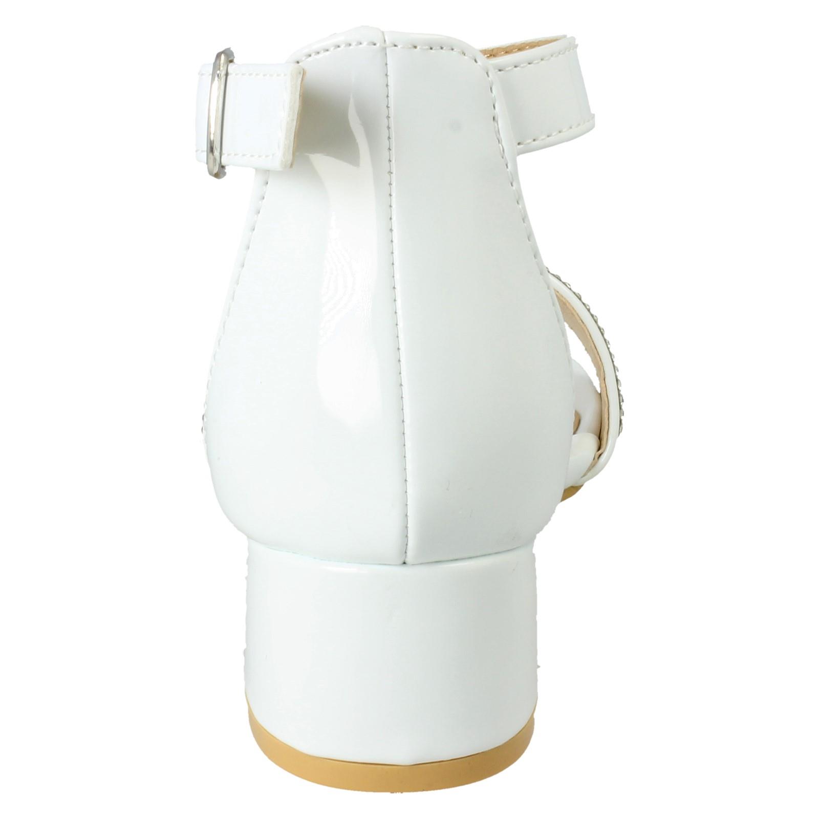 Girls Spot On Formal Heeled Sandals H1R126 - Picture 14 of 19