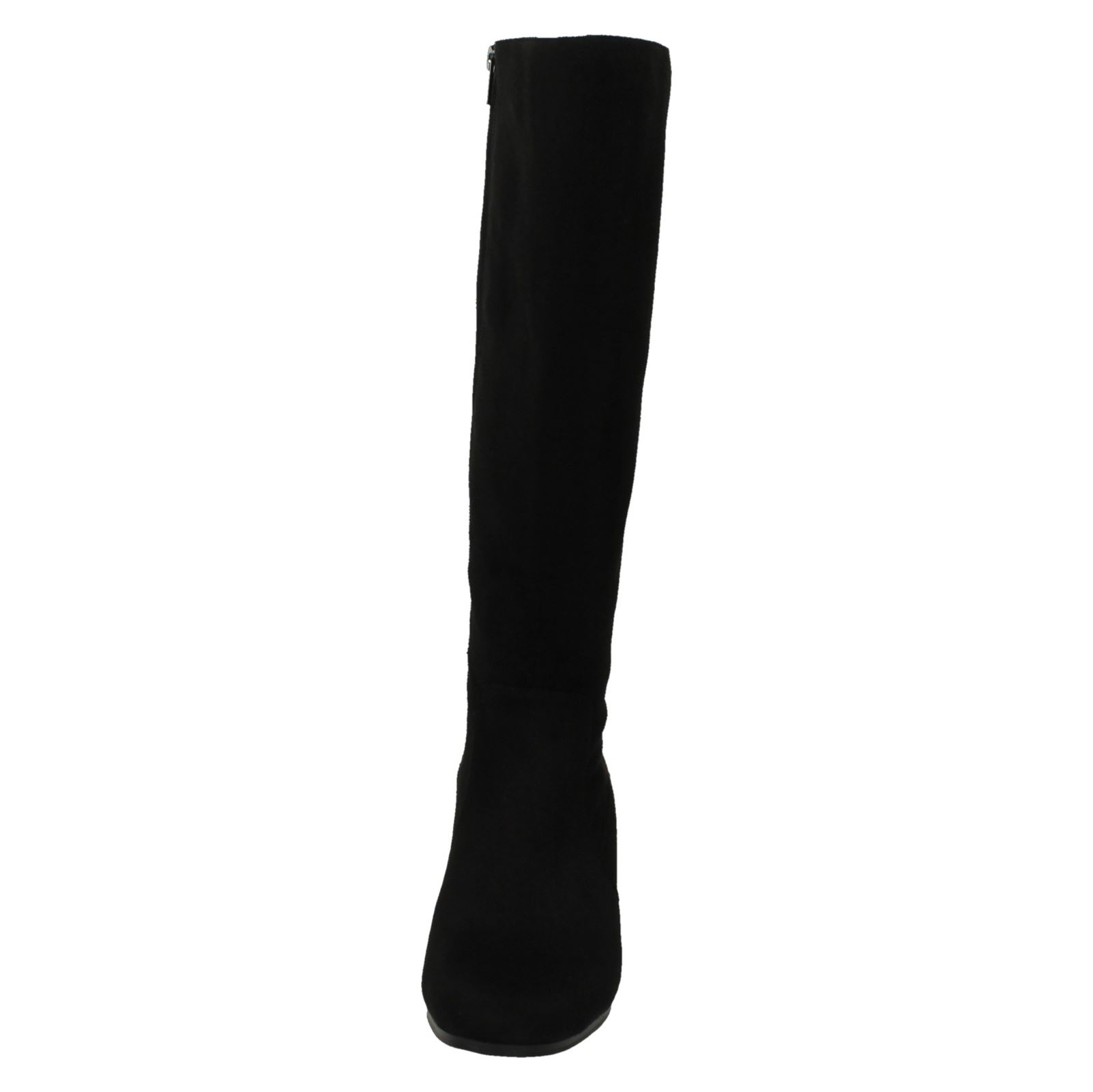 Ladies Spot On Extra Wide Fitting Knee High Boots - Picture 18 of 19
