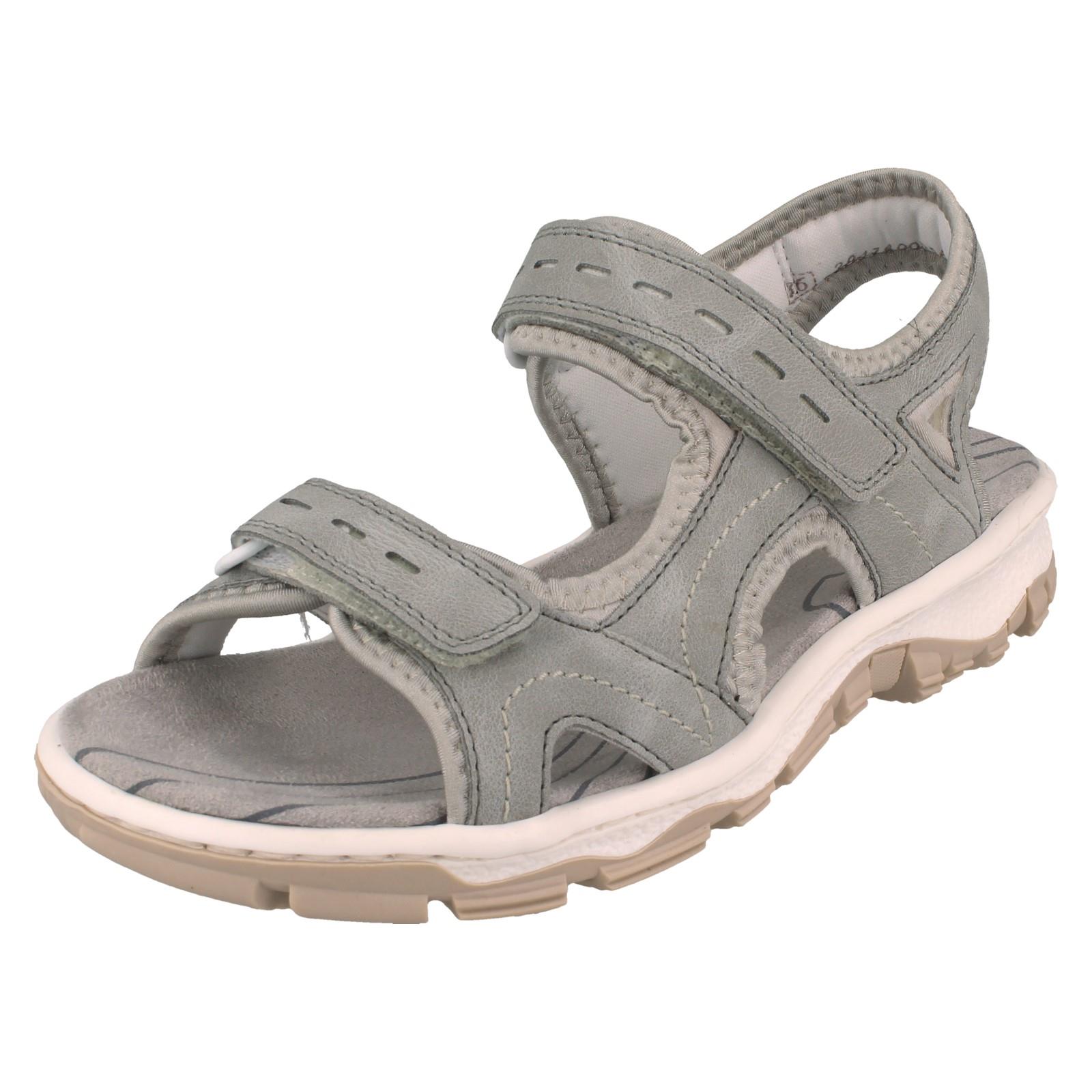 Sandalias de verano Rieker sintéticas antiestrés estilo deportivo para dama 68866 - Imagen 20 de 46