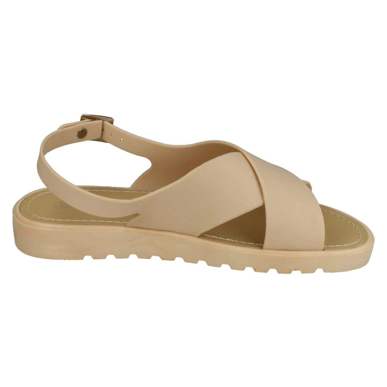 Sandalias Abiertas Para Damas Con Tiras Cruzadas Spot On - Imagen 13 de 28