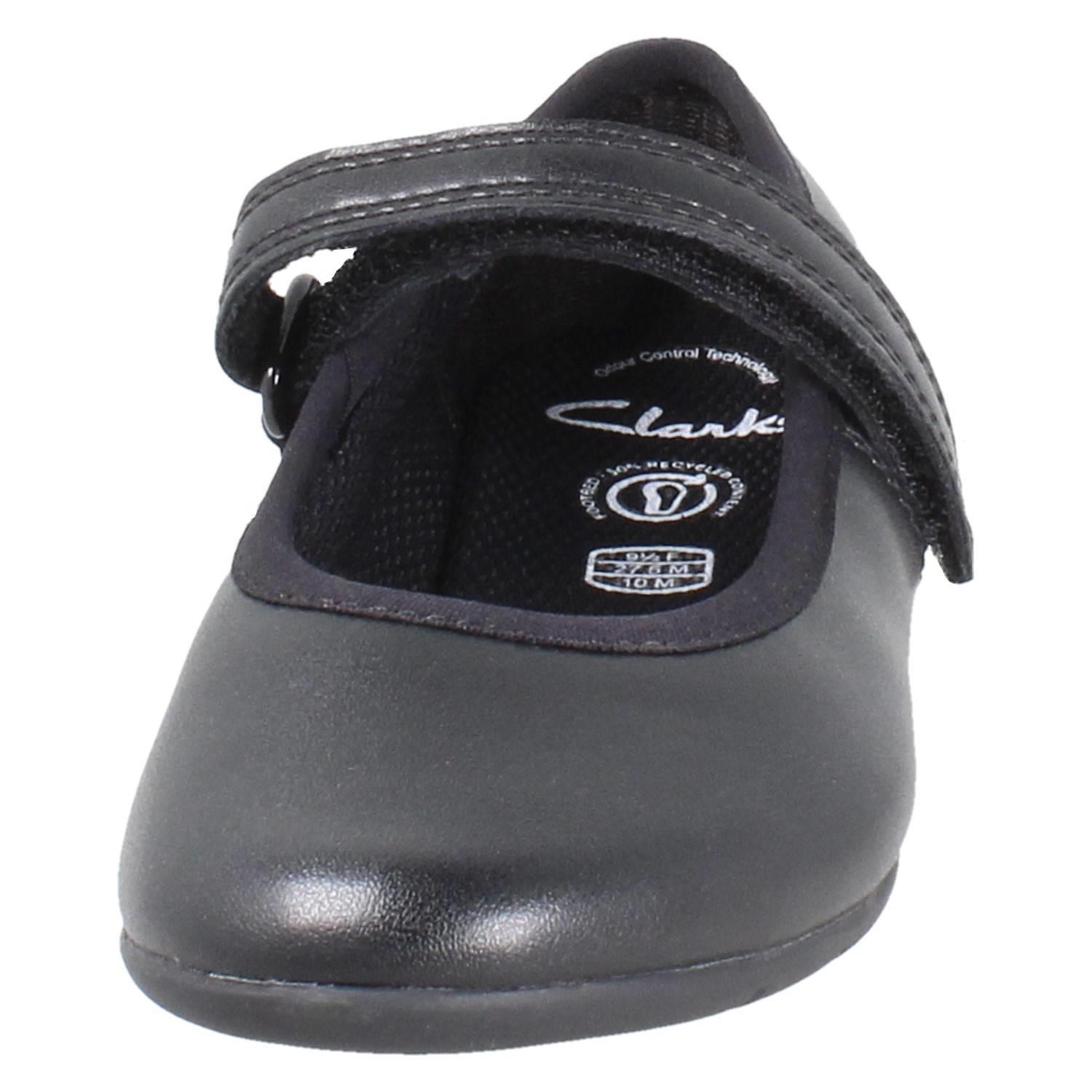 Girls Clarks Synthetic Leather Classic Mary Jane School Shoes *Dance Wish* - Picture 9 of 19