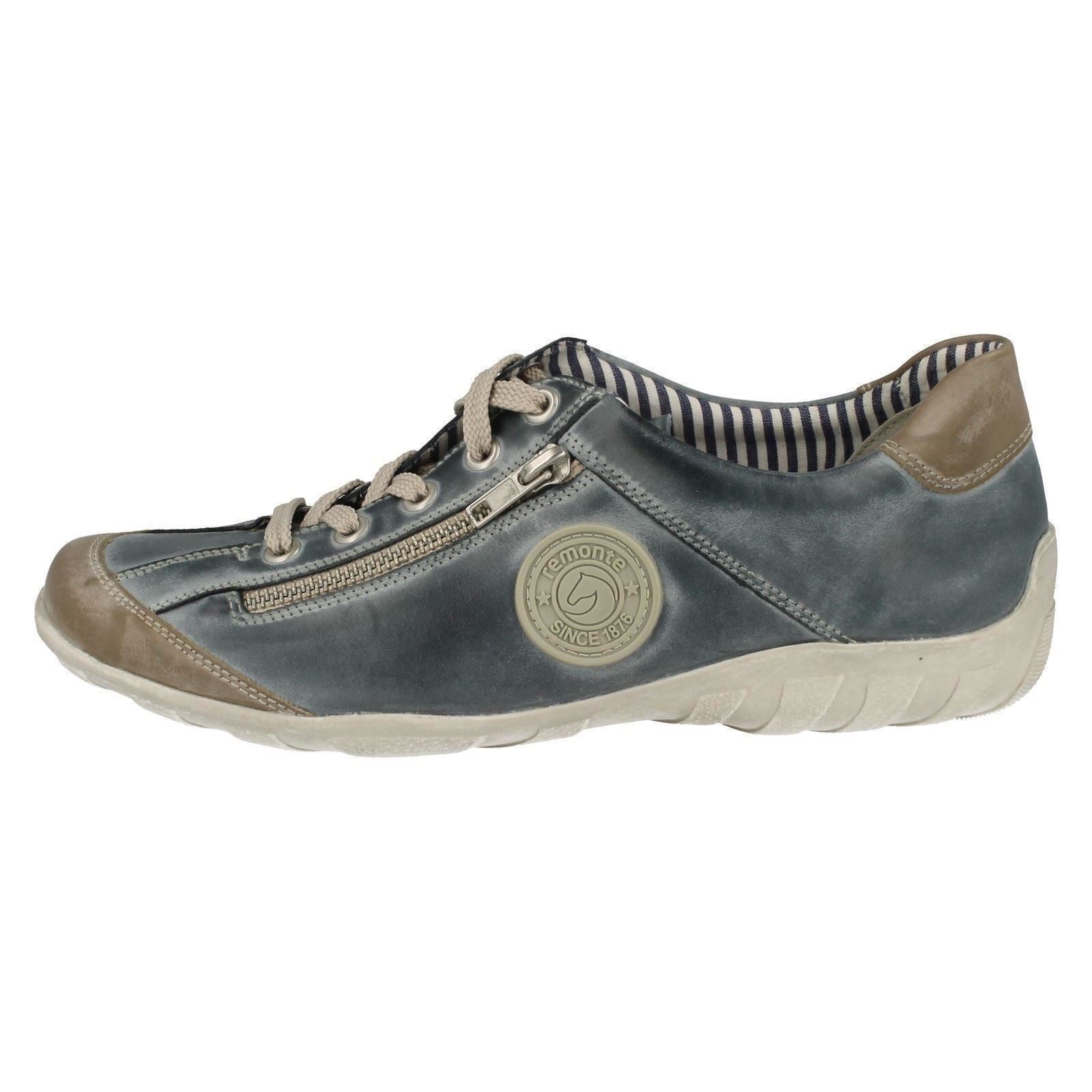 i in Rounded tutti Toe Blu R3408 giorni Ladies pelle Scarpe per stringate Casual Remonte CUYqYwv