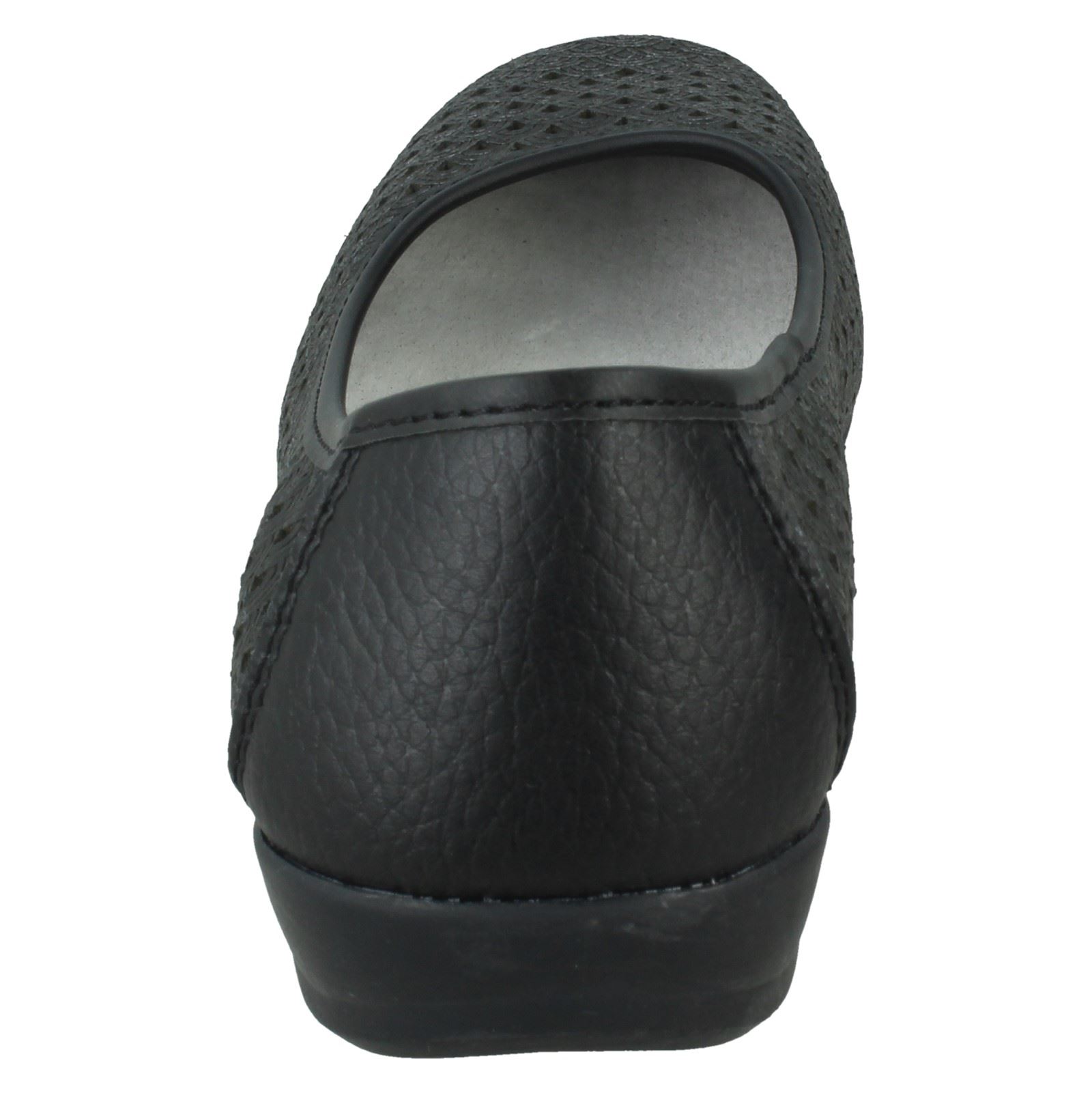 Ladies Eaze Synthetic Slip On Casual Ballerina Shoes - Picture 7 of 47