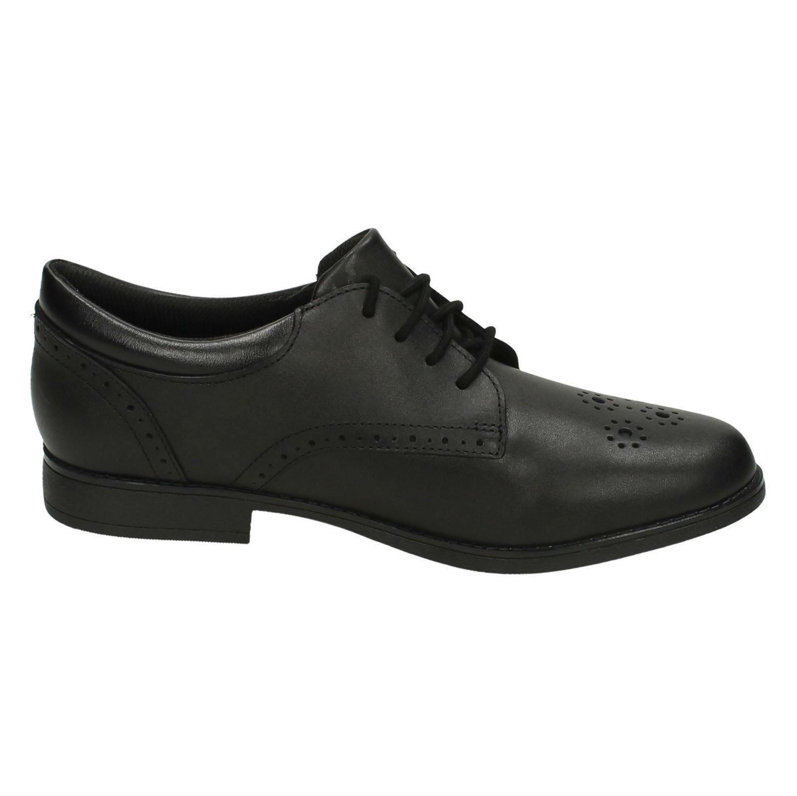 Fudge School sami pirata Clarks Brogue Shoes Gtx Por Black Niñas wZ4q06I
