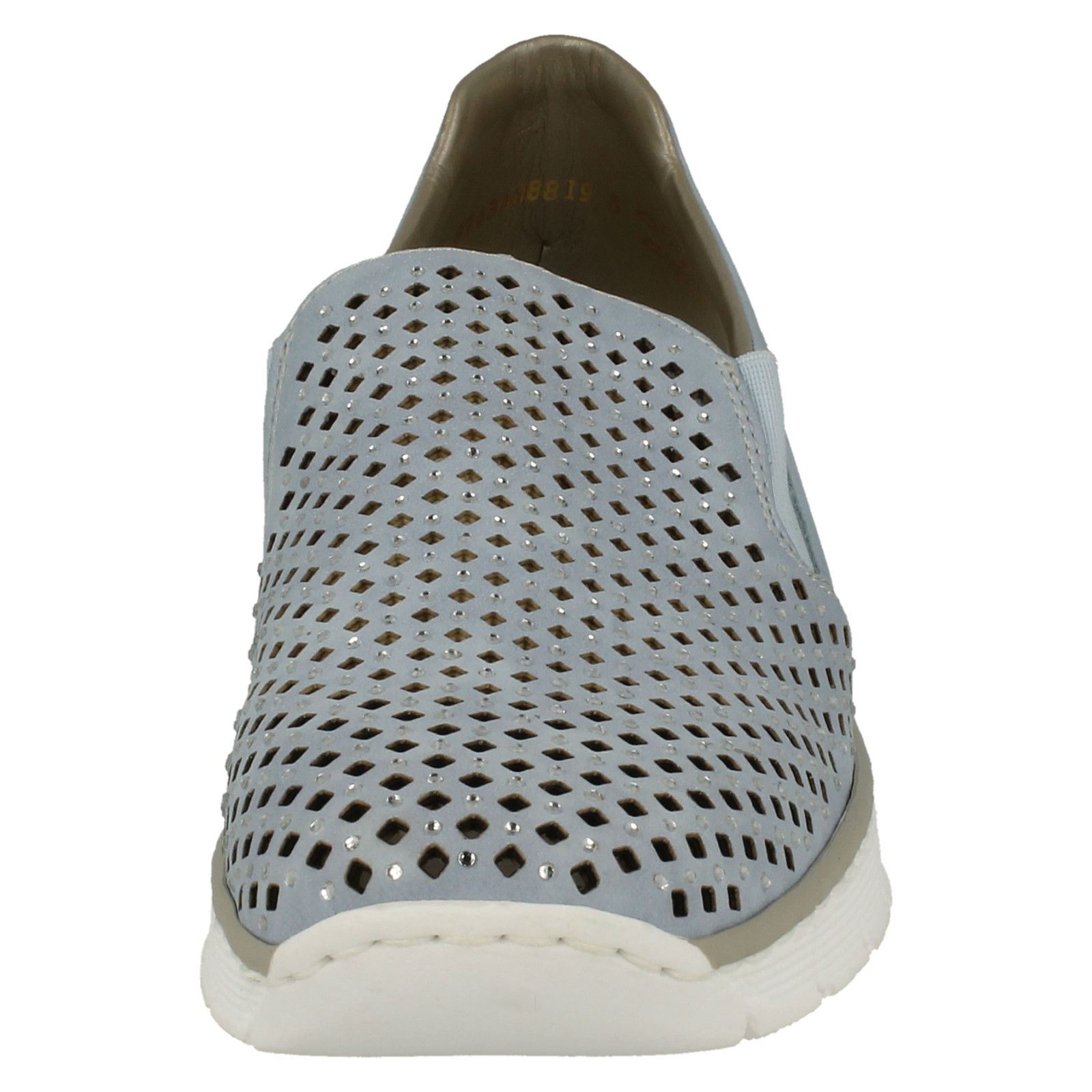 Blu 537a6 On Loafers Rieker Slip Ladies wgxOqXn7X