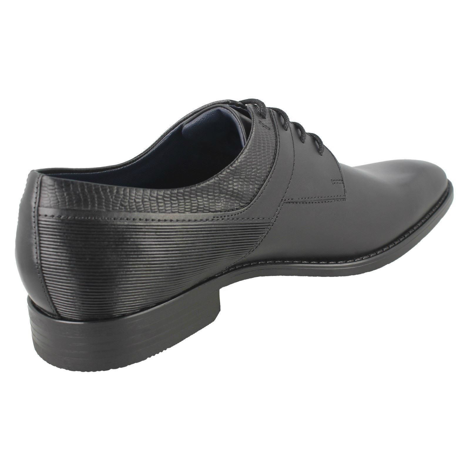 Mens Bugatti Rounded Toe Formal Lace Up Leather Shoes 313-52101-1000 - Picture 6 of 10