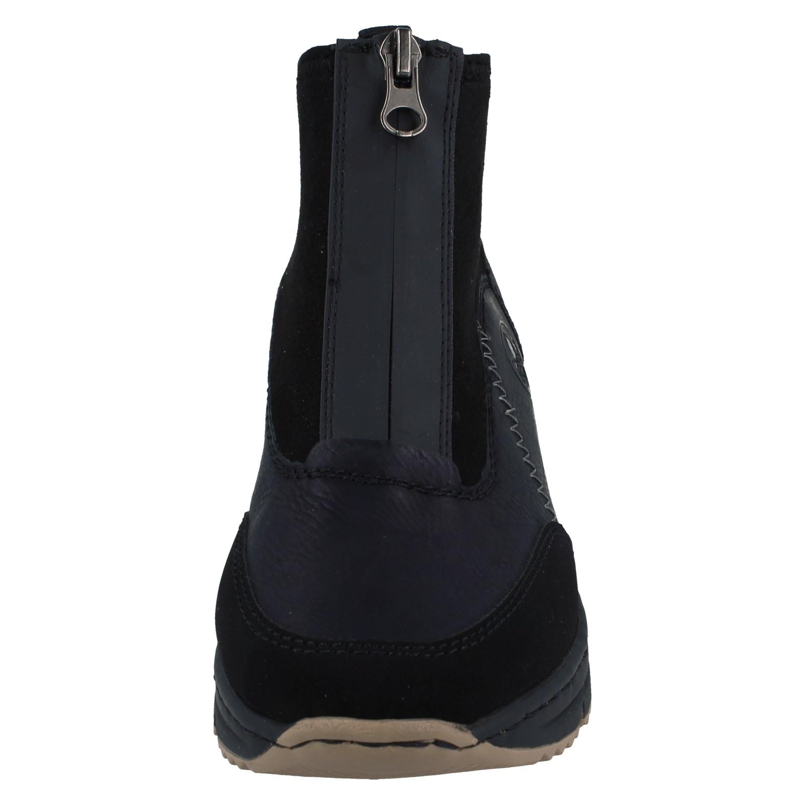 Ladies Rieker Ankle Boots With front Zip 'N6361' - Picture 9 of 10