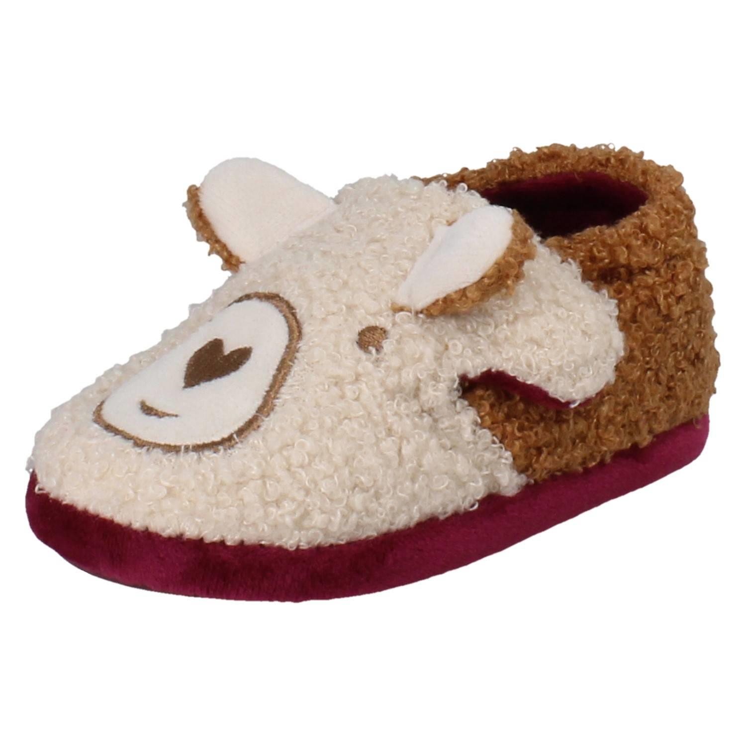 Pantofole Casual Stampate Dettagliate Fluffy Snug Per Bambini Clarks - Picture 11 of 37