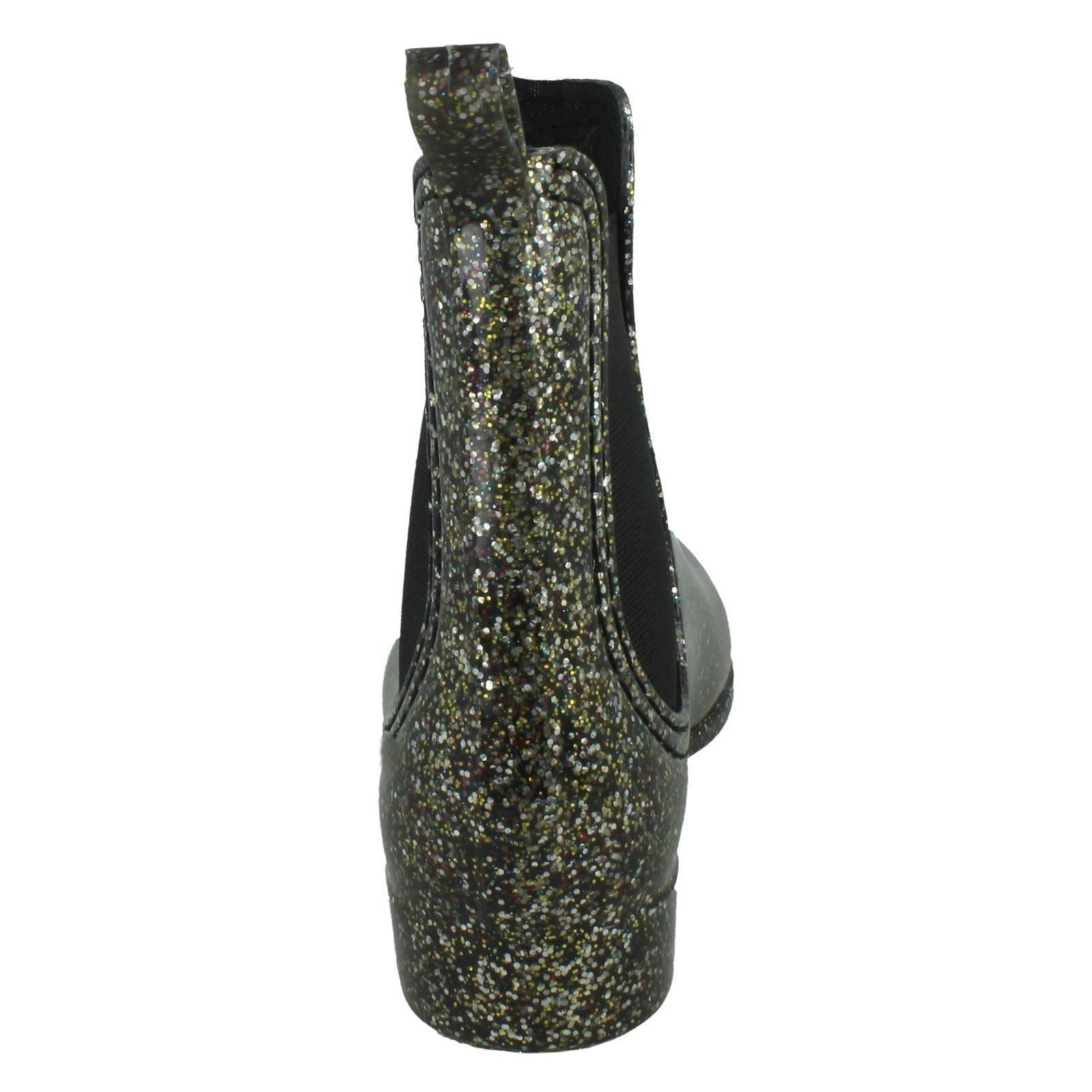 Wellingtons de tobillo con brillo para dama - Imagen 5 de 10