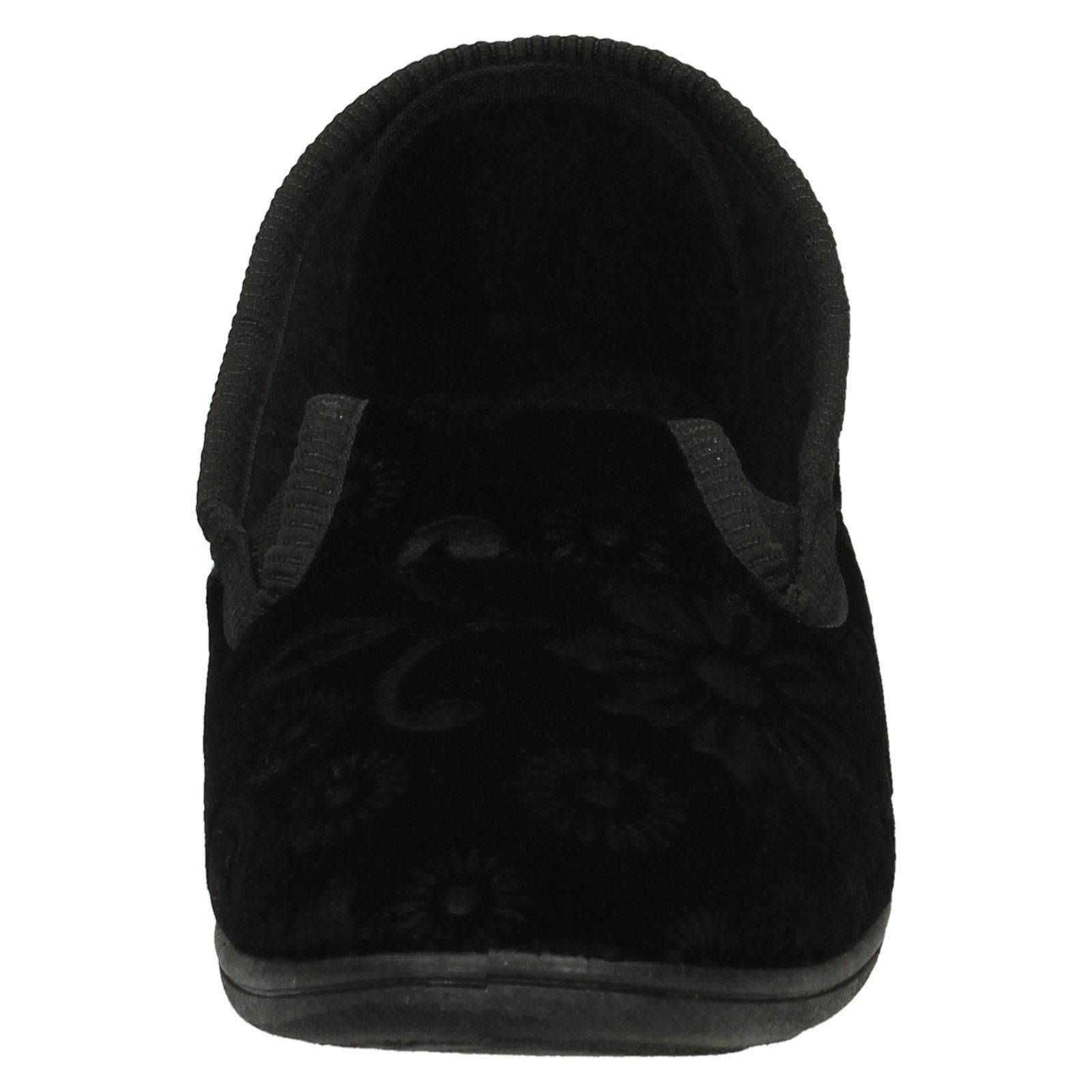 Ladies Spot On Quality Slippers Flower Pattern 'Slippers' eBay