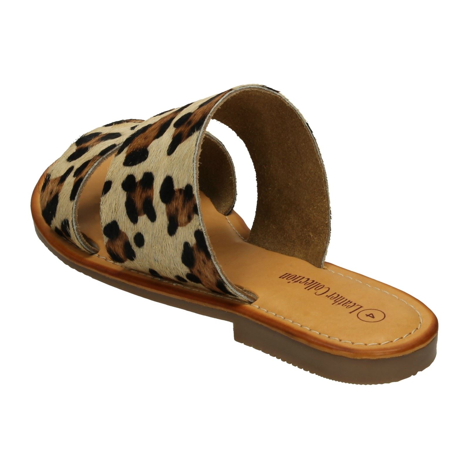 Ladies Leather Collection Double Strap Mules - Picture 22 of 28
