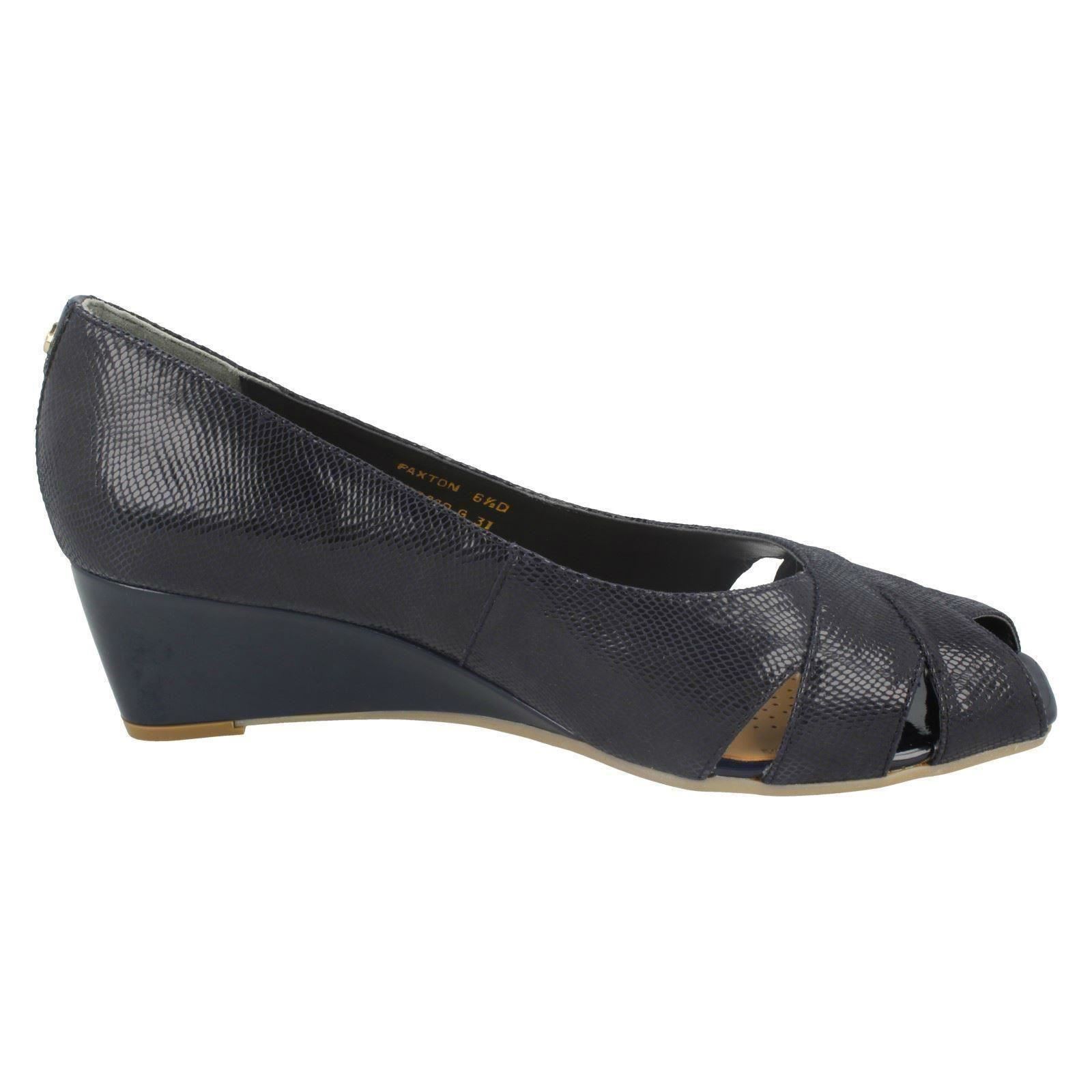 Ladies Van Dal Peep Toe Wedge Heels Van Dal PAXTON LADIES PEEP TOE WEDGE
