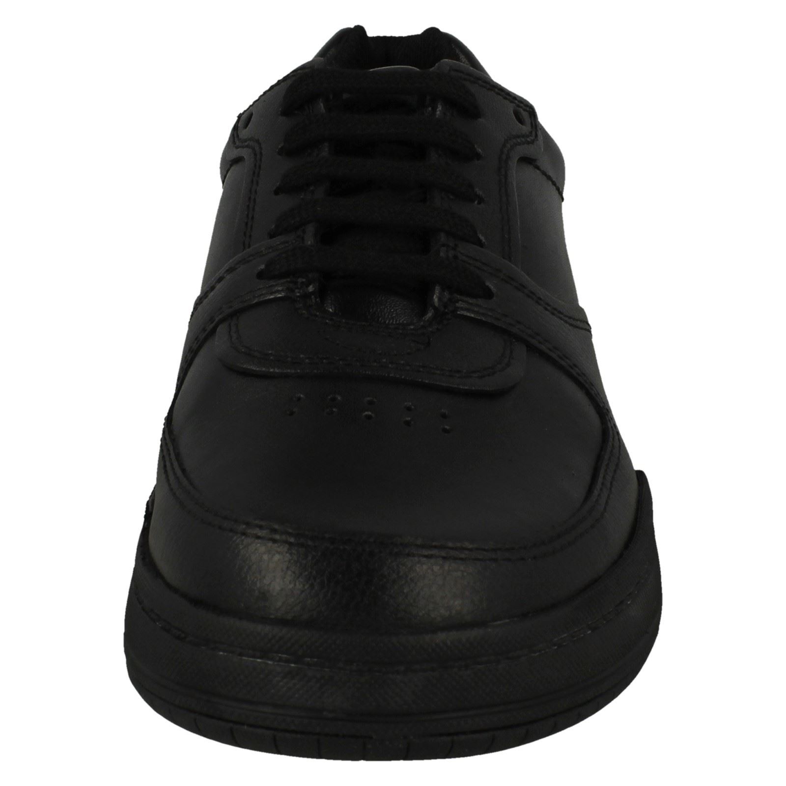 Senior Chicos Clarks Elegante Relajado Estilo Cordones Escuela Zapatos Beige Lay - Picture 9 of 10