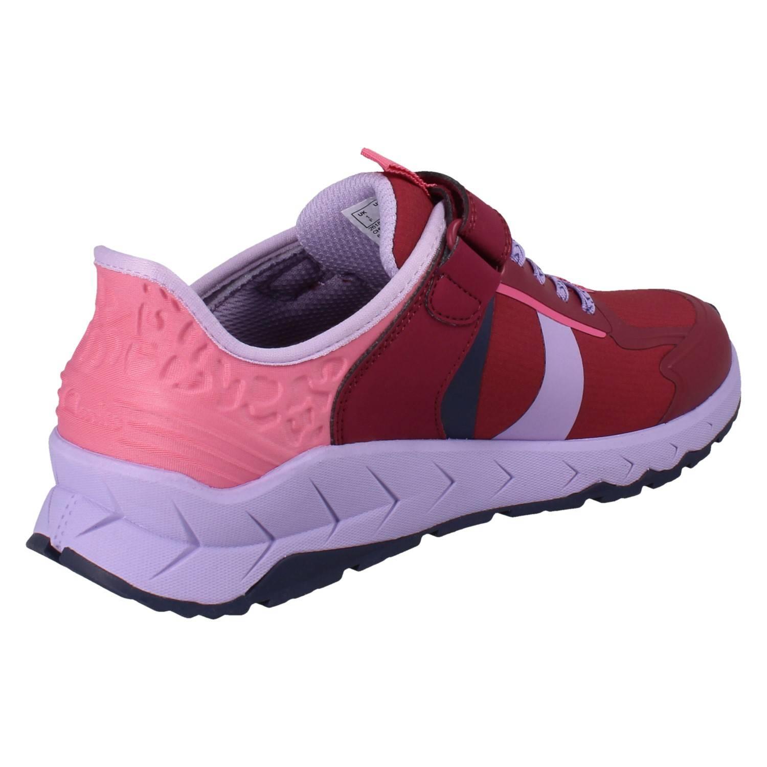 Kinder Clarks Playprints Textil Colour-Pop Cheetah Sporty Turnschuhe Selva Spur - Picture 6 of 37