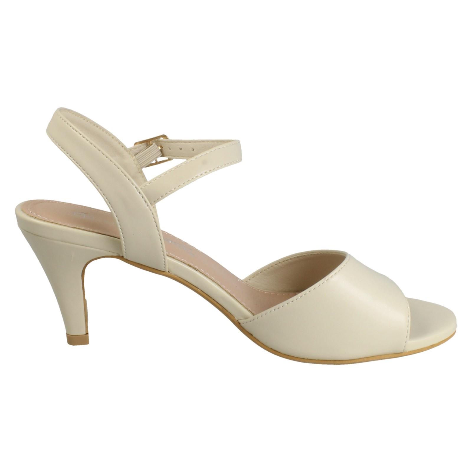 Sandalias de tacón formales de ajuste ancho con cierre de hebilla Anne Michelle para dama "F1R2114" - Imagen 34 de 46
