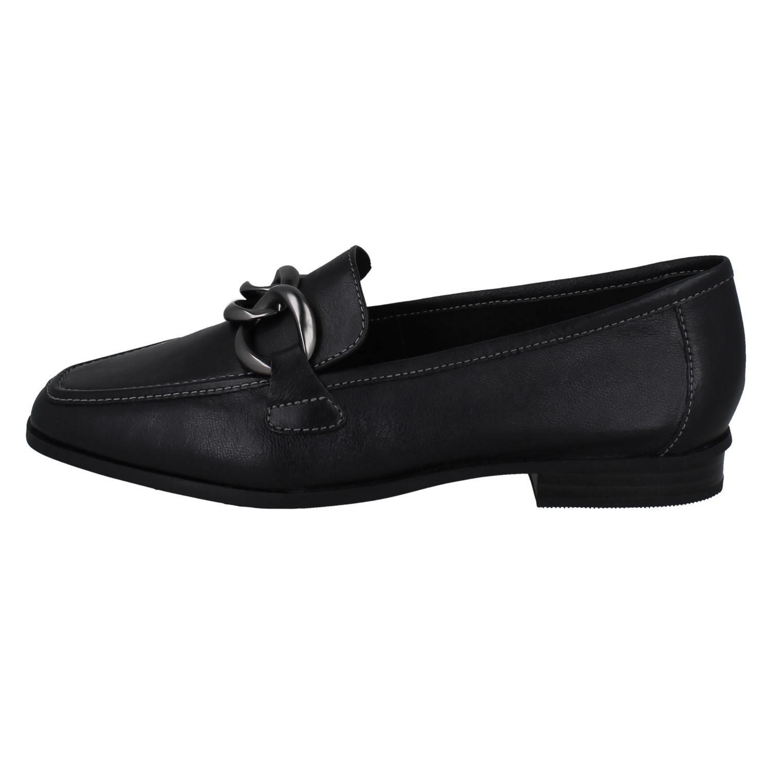 Mujer Clarks Cuero Suave Punta Cuadrada Mocasines Estilo Smart Zapatos: Sarafyna - Picture 12 of 55