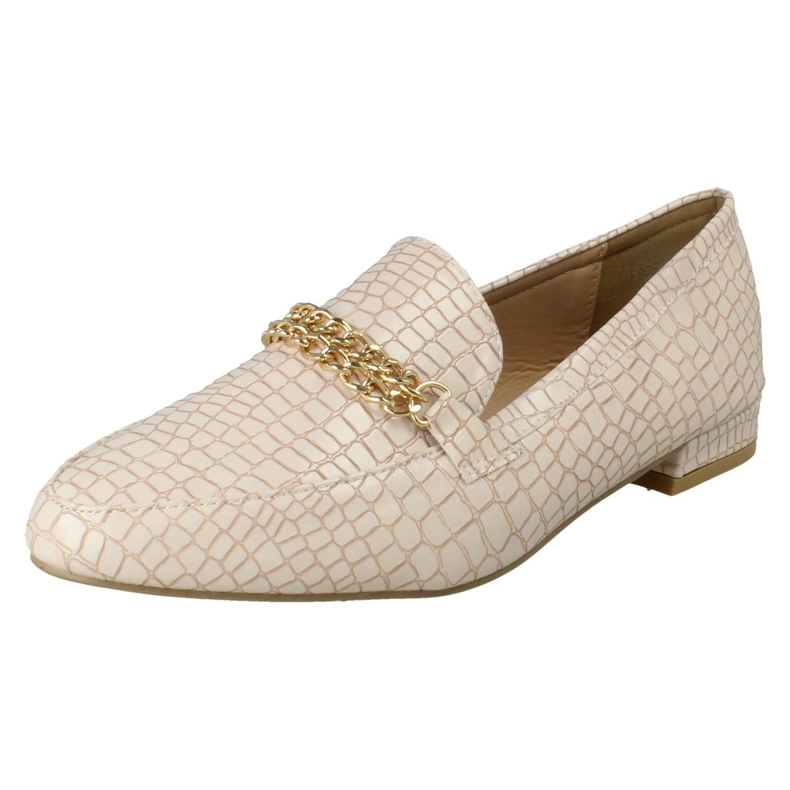 Ladies Spot On Wide Fit Loafers 'F8R0534' - Picture 11 of 19