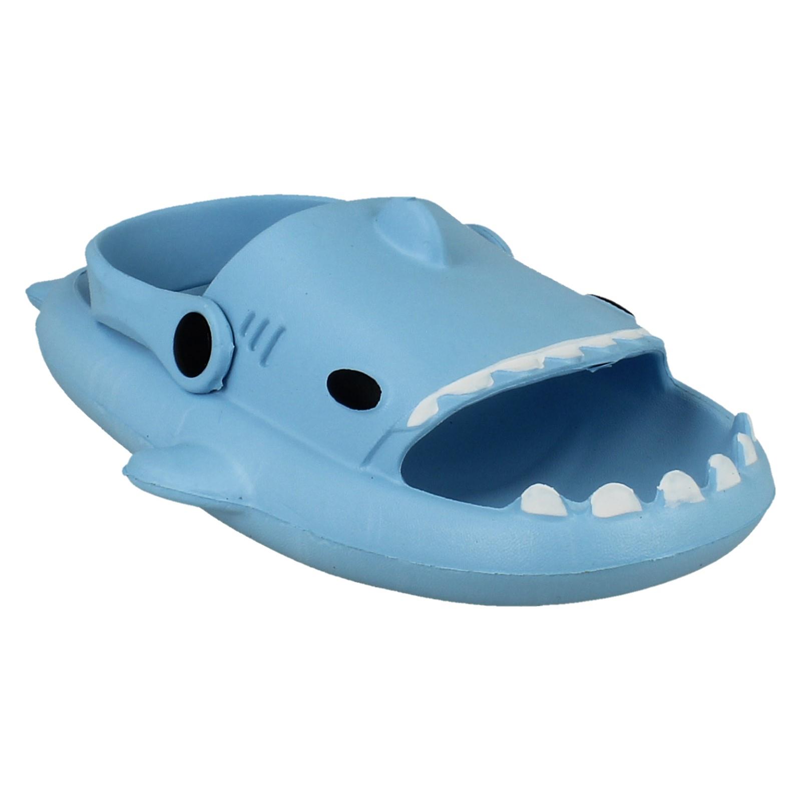 'Childrens Spot On' Cute Shark Detailed Summer Clogs - N0R076 - Picture 12 of 28