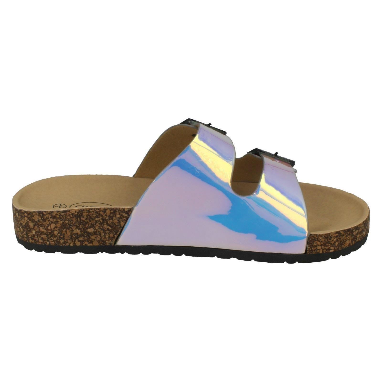 holographic heeled sandals
