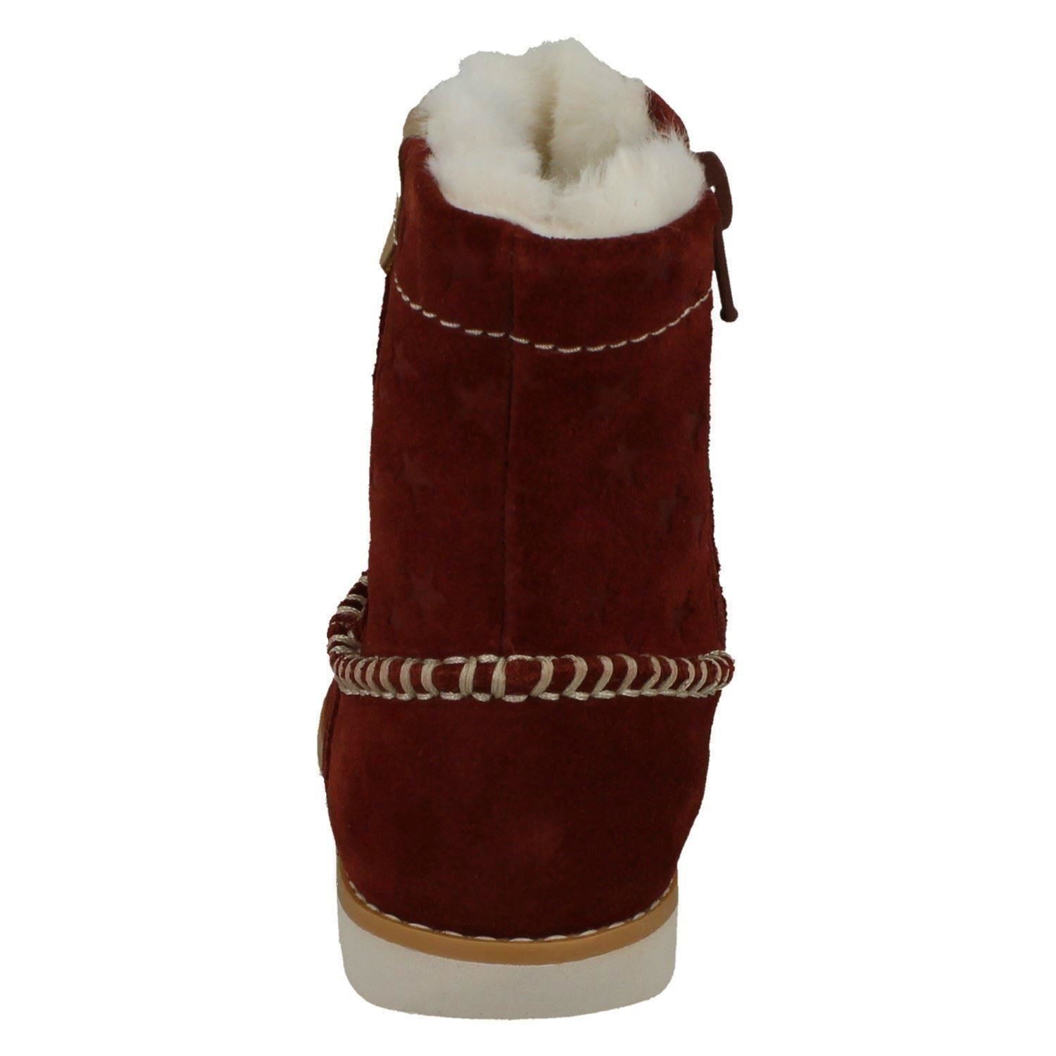 Niñas Clarks Informales con Cremallera Calentadas Botas Corona Piper - Imagen 4 de 28