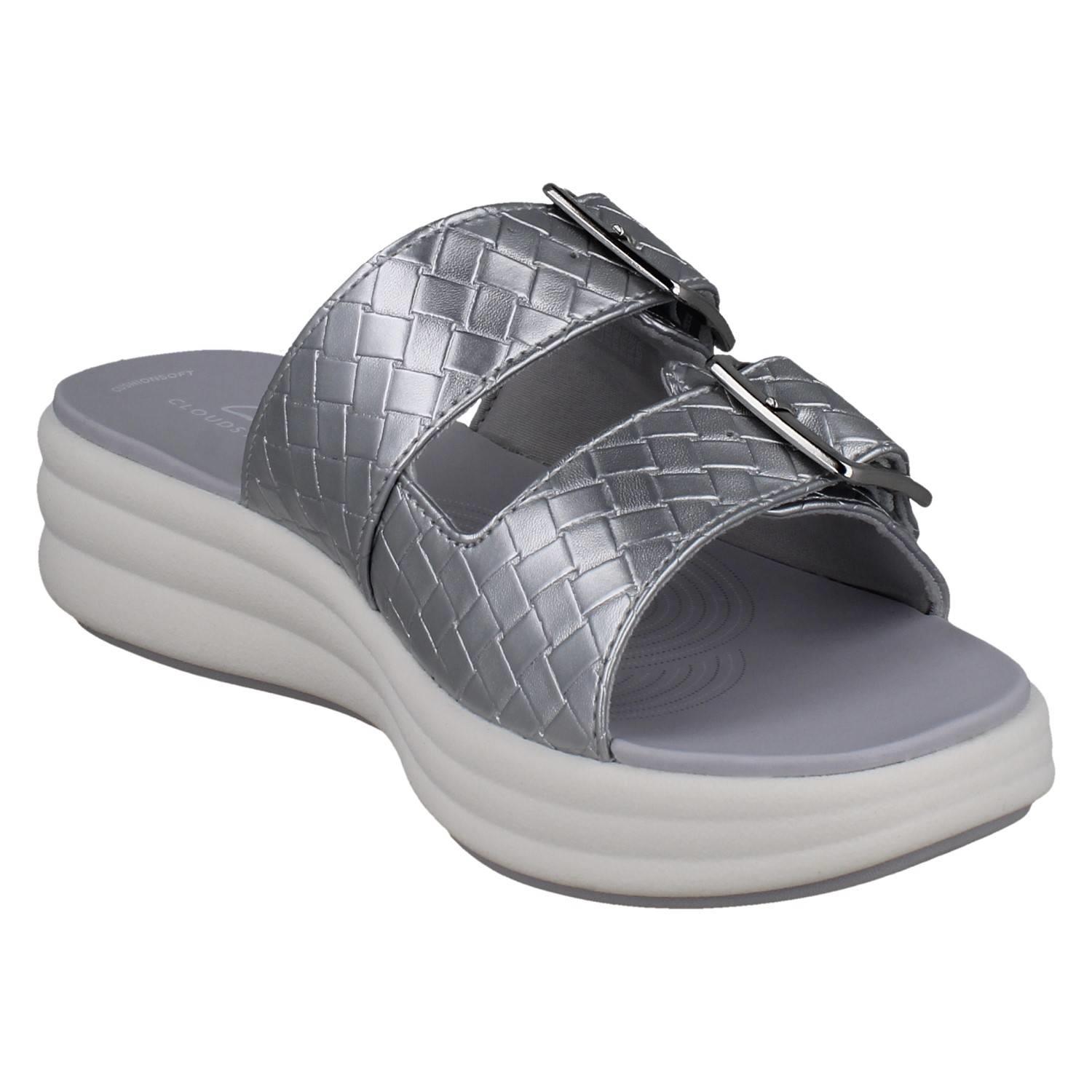 Mujer Clarks Cloudsteppers Sintético Tejido Hebilla Sandalias: Drift Hebilla - Imagen 17 de 19