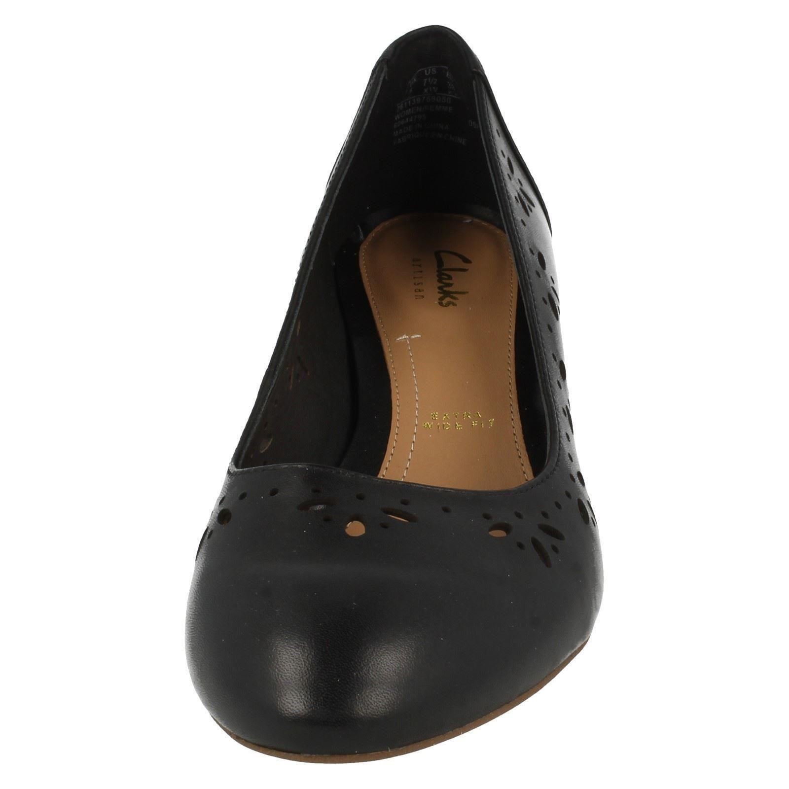Clarks Ladies Low Heeled Court Shoes Denny Dazzle eBay