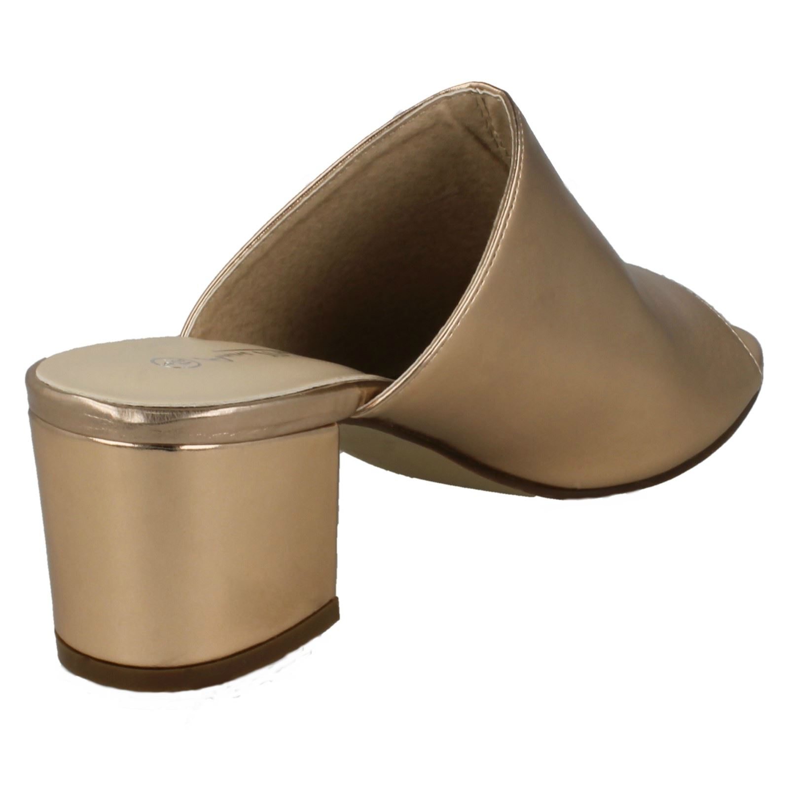 Ladies Anne Michelle Chunky Heel Mule Sandals 'F1R0664' - Picture 19 of 28