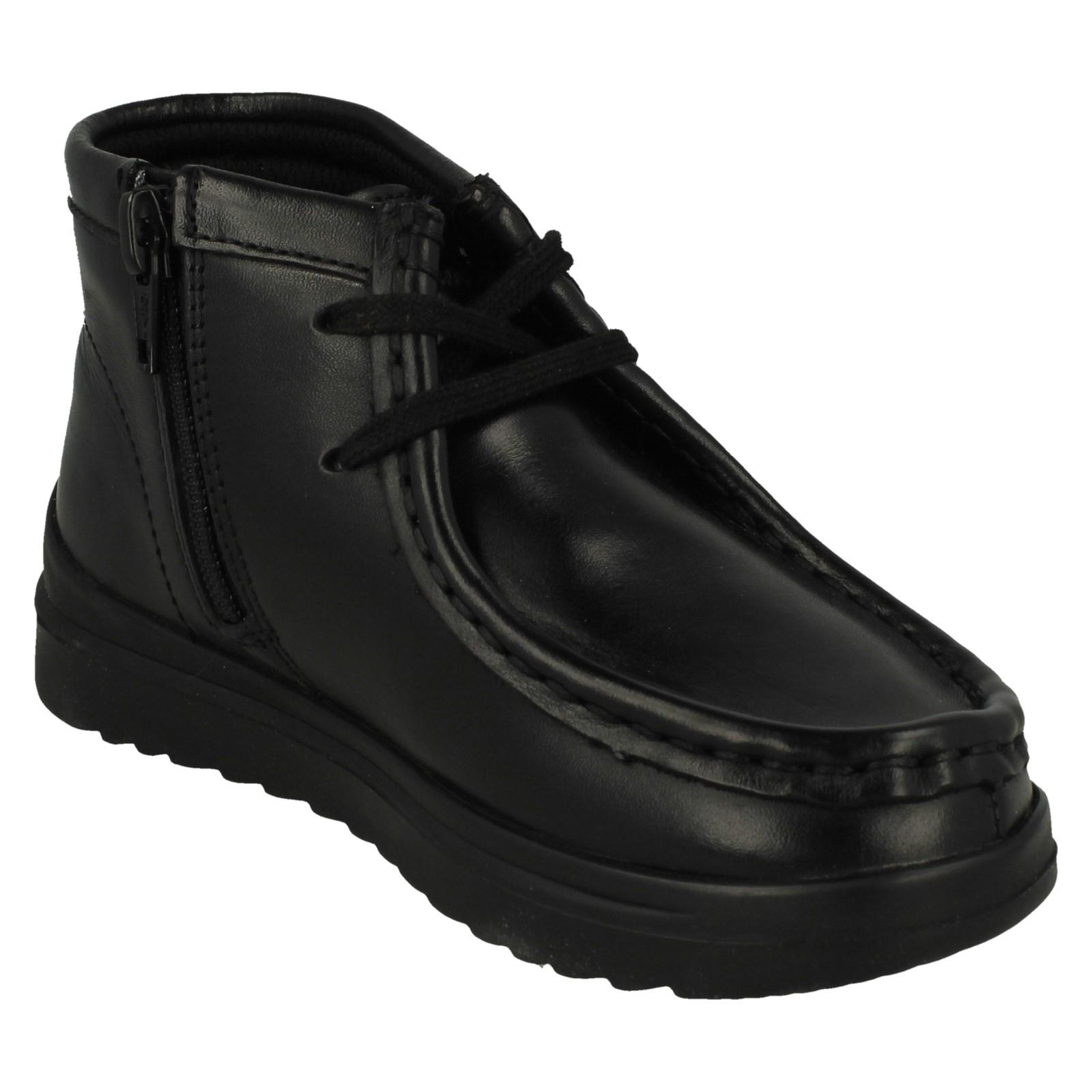 Boys Clarks Ankle Boots Ideal For School 'Goal Wally K' - Picture 6 of 10