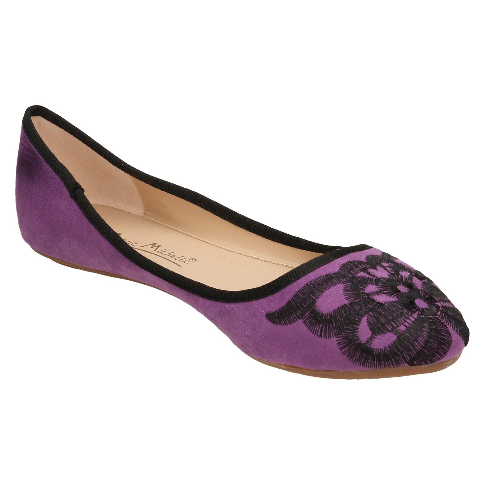 Zapatos de bailarina para dama Anne Michelle Suedette - Imagen 44 de 46