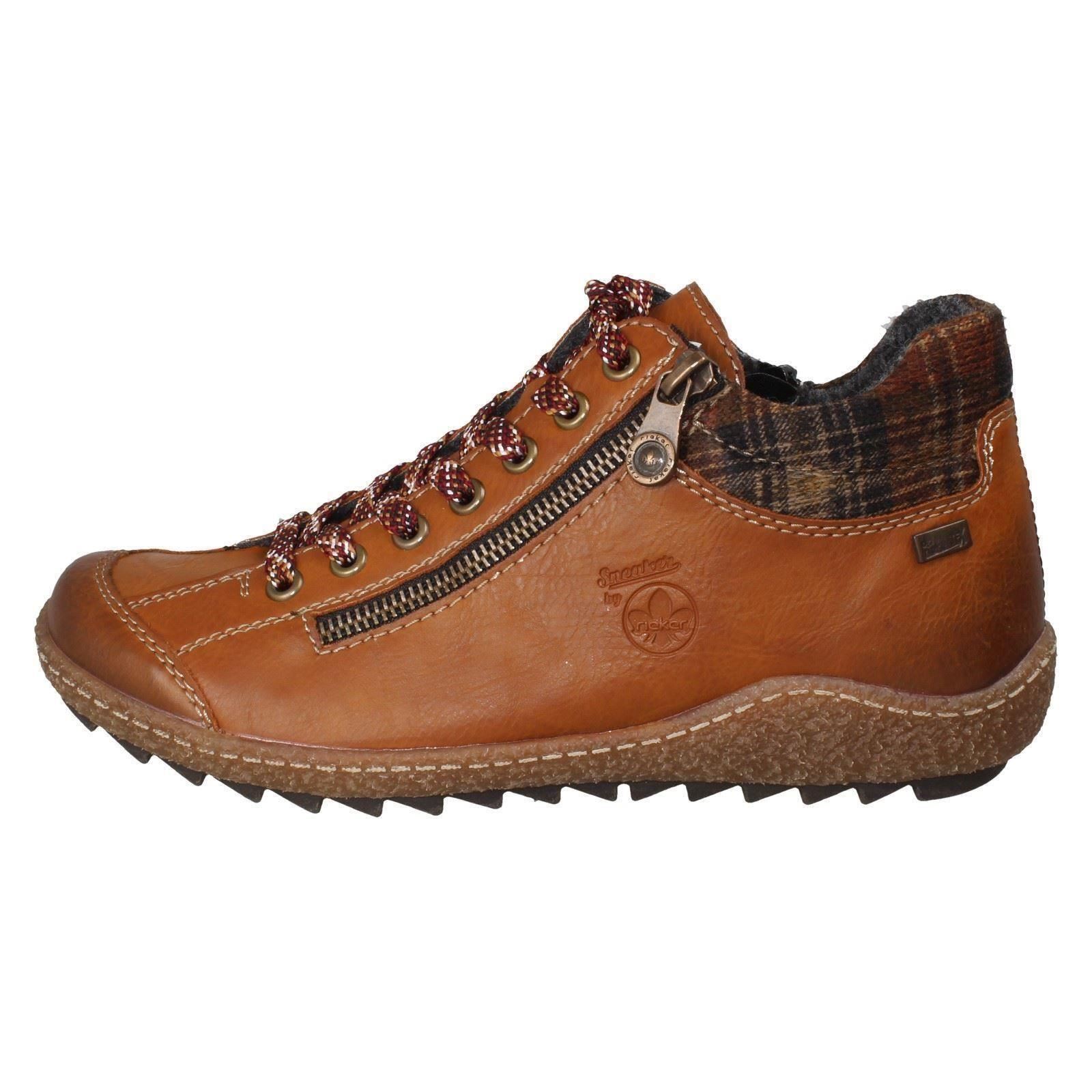 Ladies Rieker Tex Lace Up Warm Lined Casual Ankle Boots 'L7516' - Picture 10 of 10