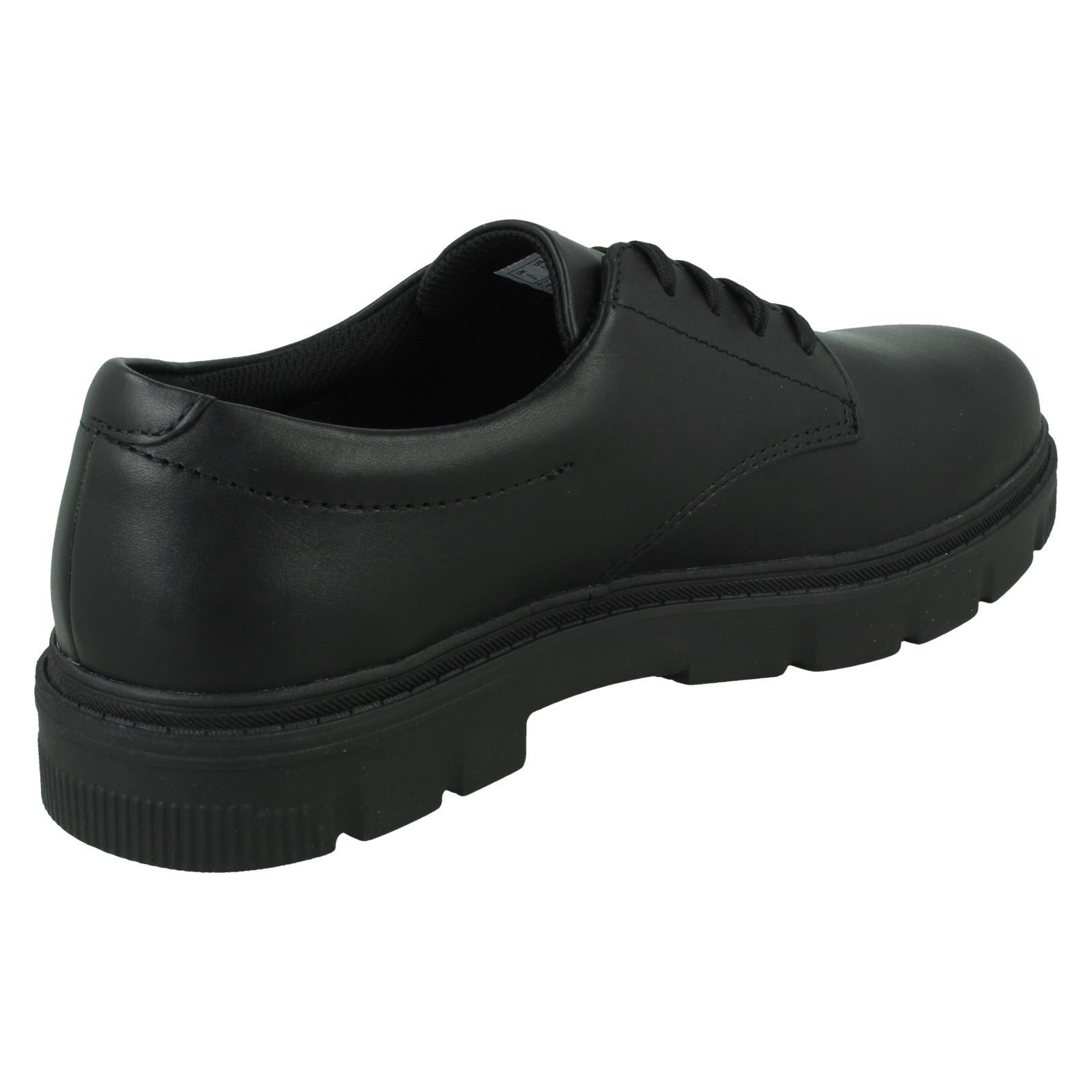 Boys Clarks Lorcam Loop Y Chunky Sole School Shoes - Picture 6 of 10