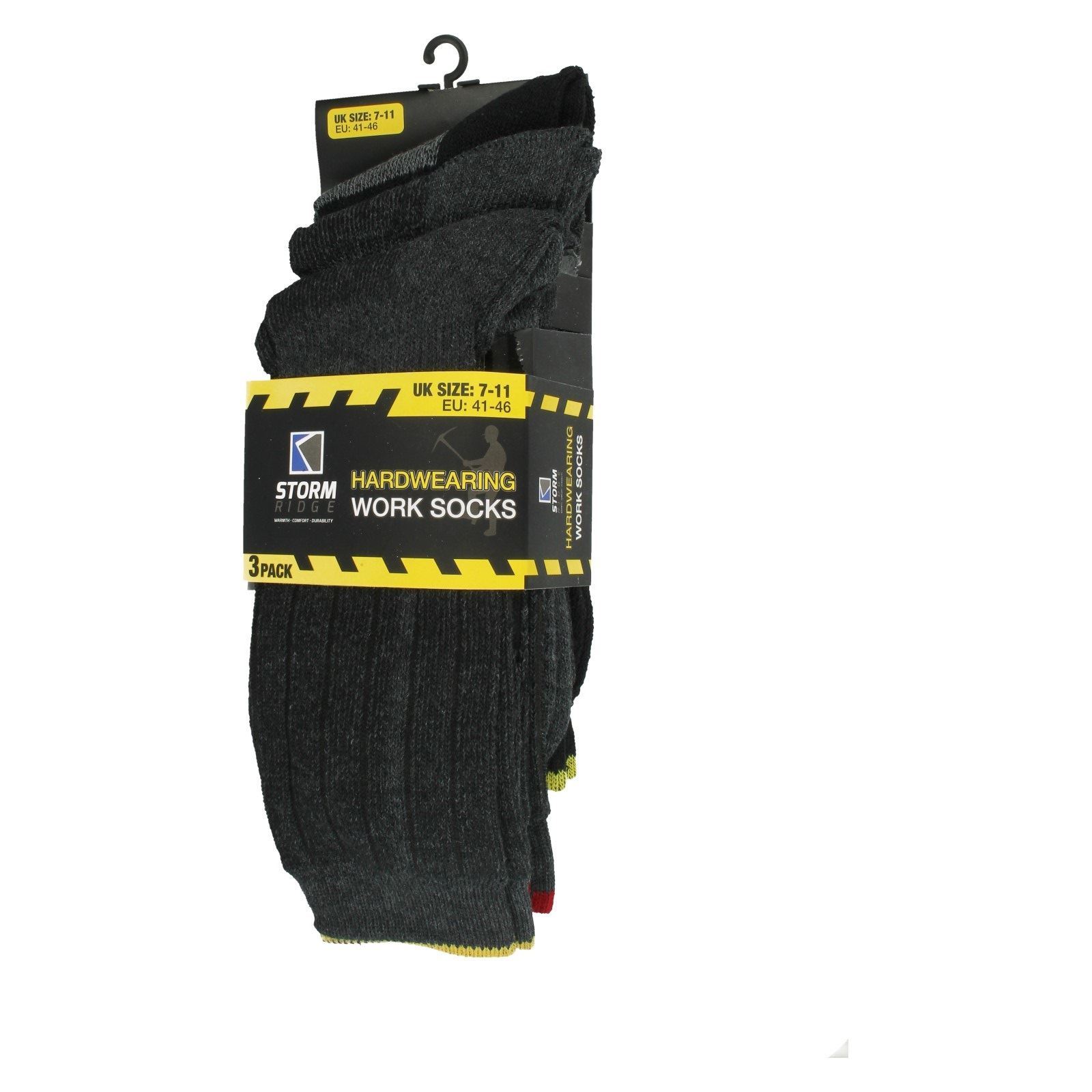 "Paquete de 3 calcetines de trabajo resistentes para hombre ""SK050"" - Imagen 4 de 5