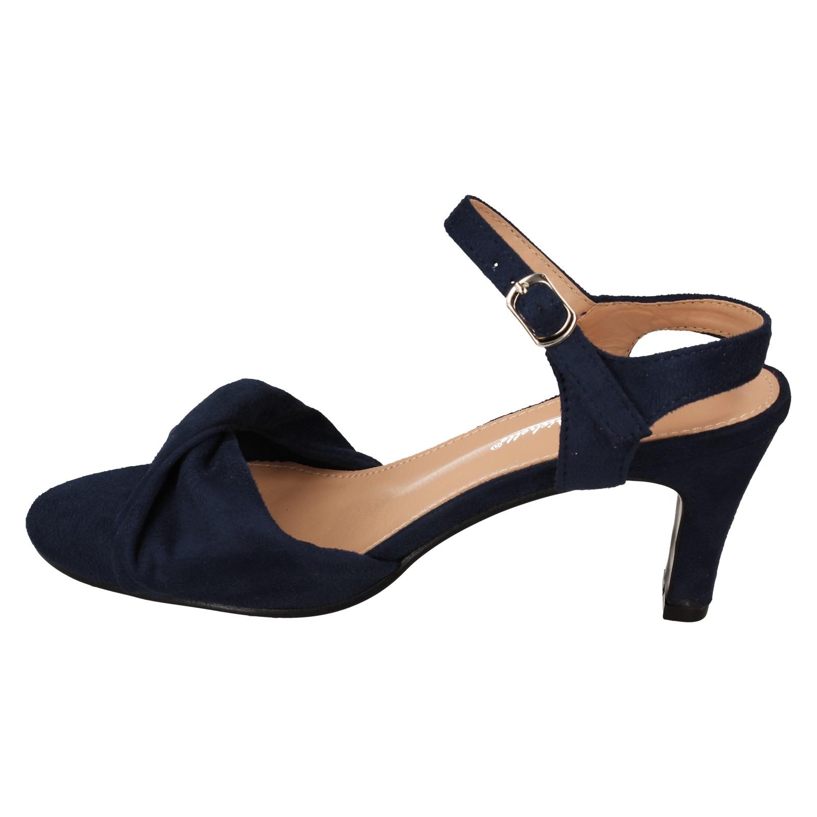 Ladies F1R2111 Anne Michelle Mid Heel Casual Wide Fit Sandals - Picture 39 of 46