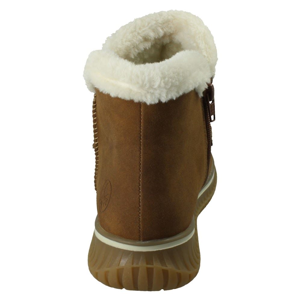 Donna Rieker-Tex Acqua Resistente Zip Rimovibile Suola Stivali Caviglia 74260 - Picture 5 of 10