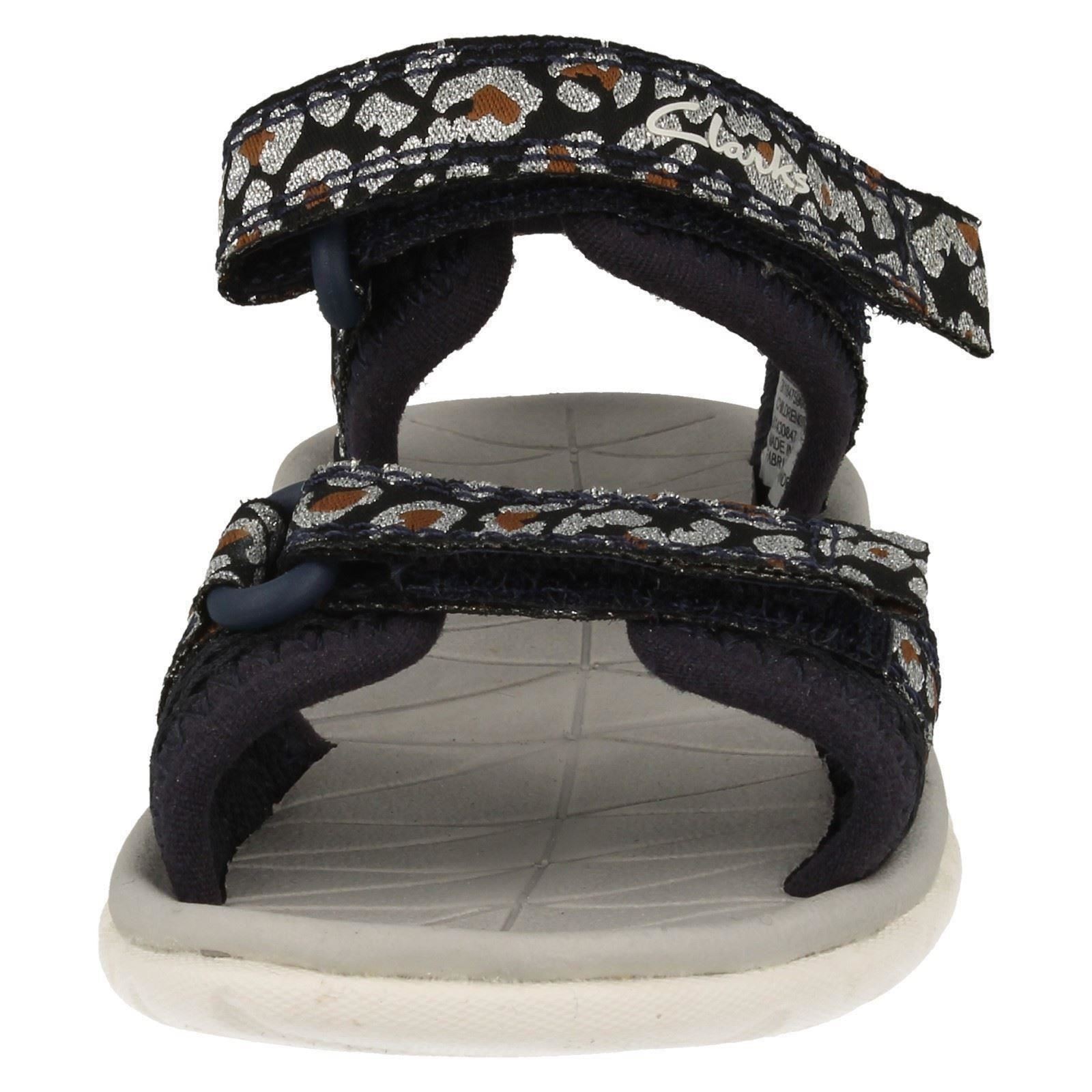 Childrens Clarks Casual Hook & Loop Textile Summer Sandals Surfing Tide K - Picture 45 of 73