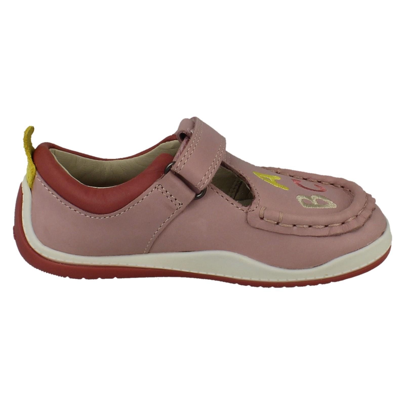 Niños Niños Niñas Clarks Cuero Gancho y Bucle Barra en T Zapatos Fideos Brillo T - Imagen 7 de 19