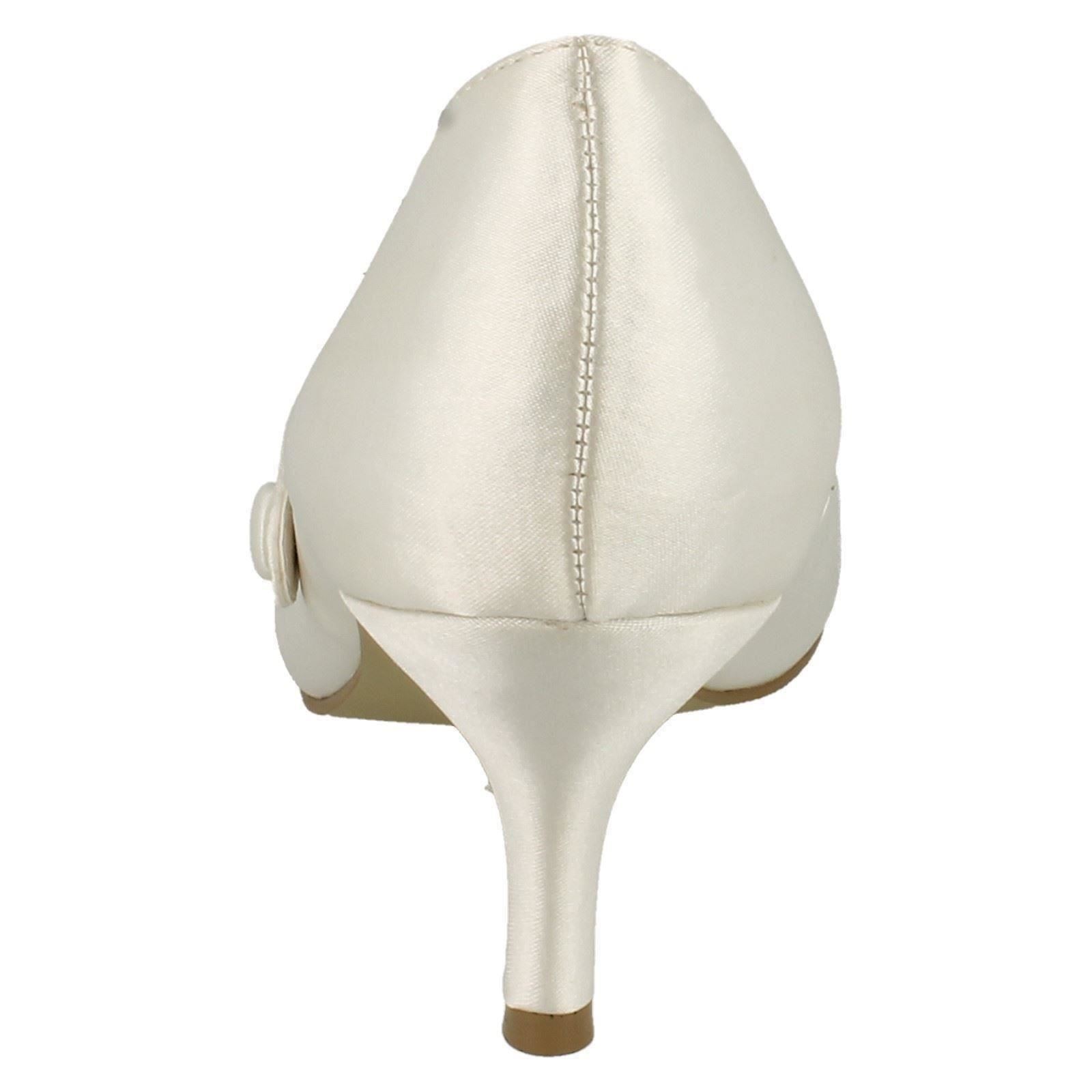 Ladies Anne Michelle Low Heel Wedding Shoes - Picture 5 of 28