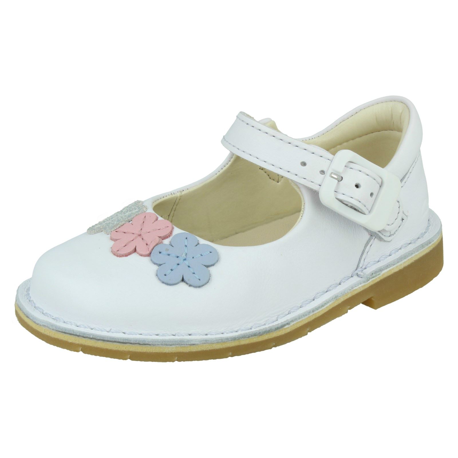 Zapatos informales de cuero con gancho y bucle para niñas Clarks gema cometa - Imagen 11 de 19