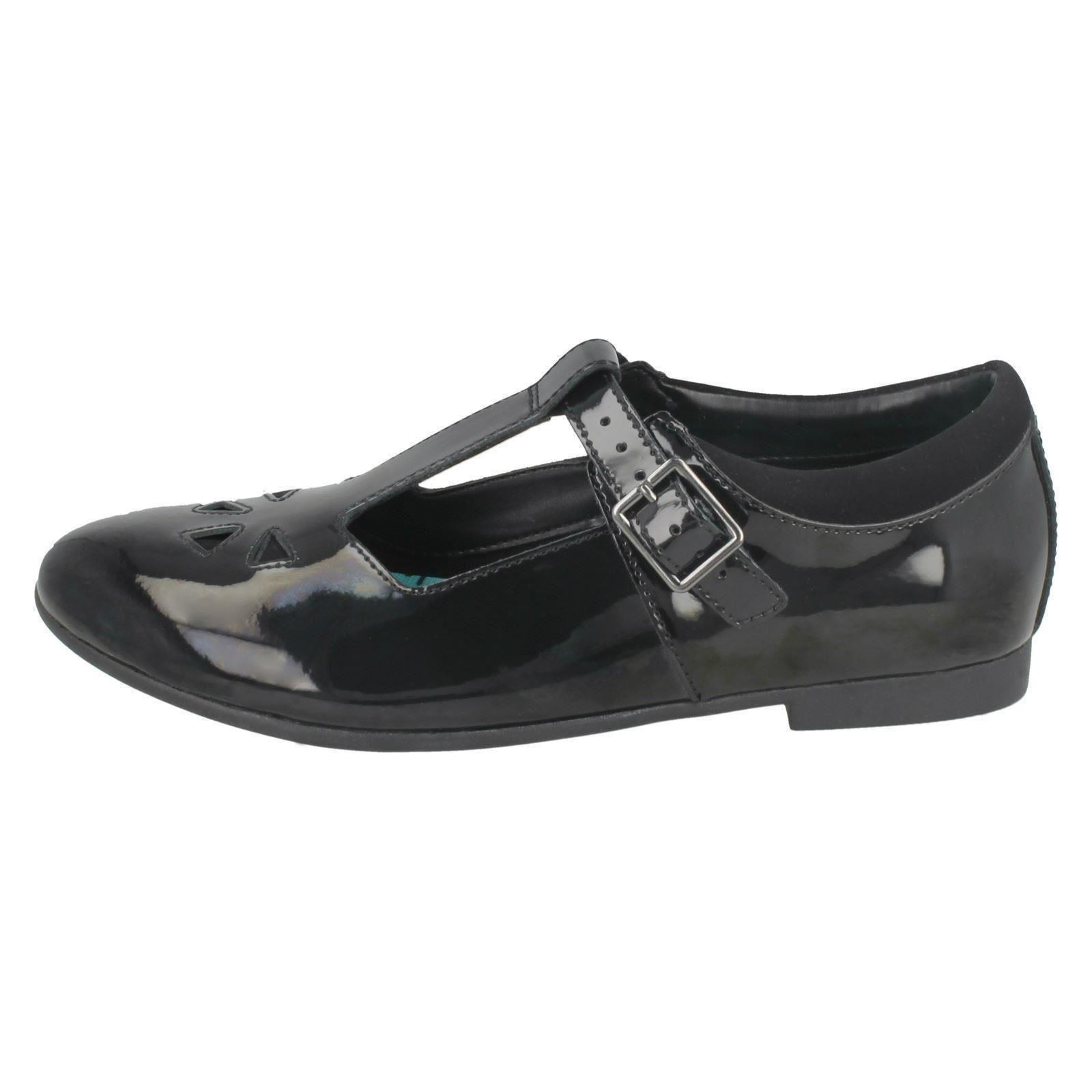 /'Girls Clarks/' T-Bar School Shoes Selsey Play