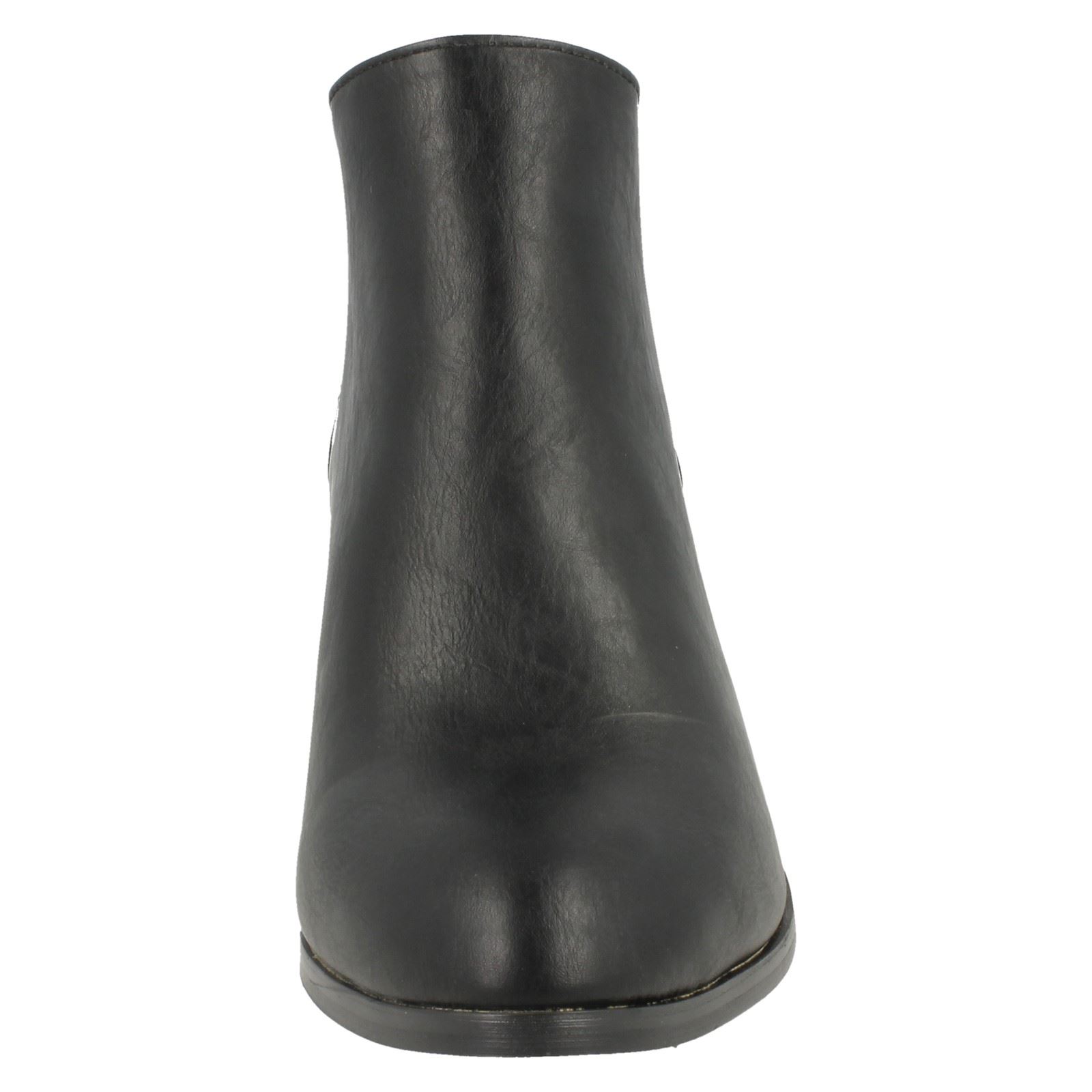 Ladies Spot On F5R0230 Heeled Ankle Boot - Picture 5 of 28