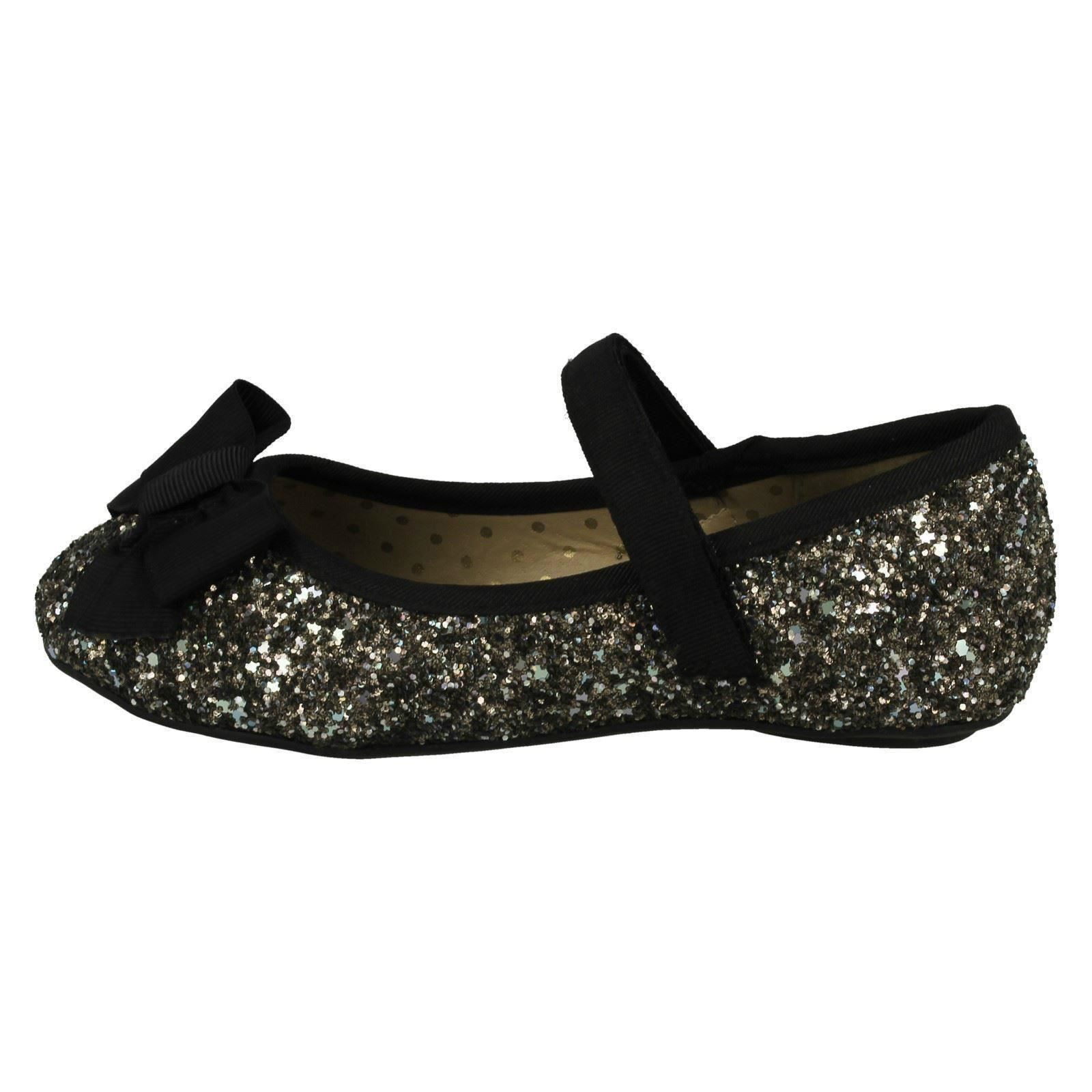 Ragazze Cutie piatto Scintillante Scarpe Da Sera