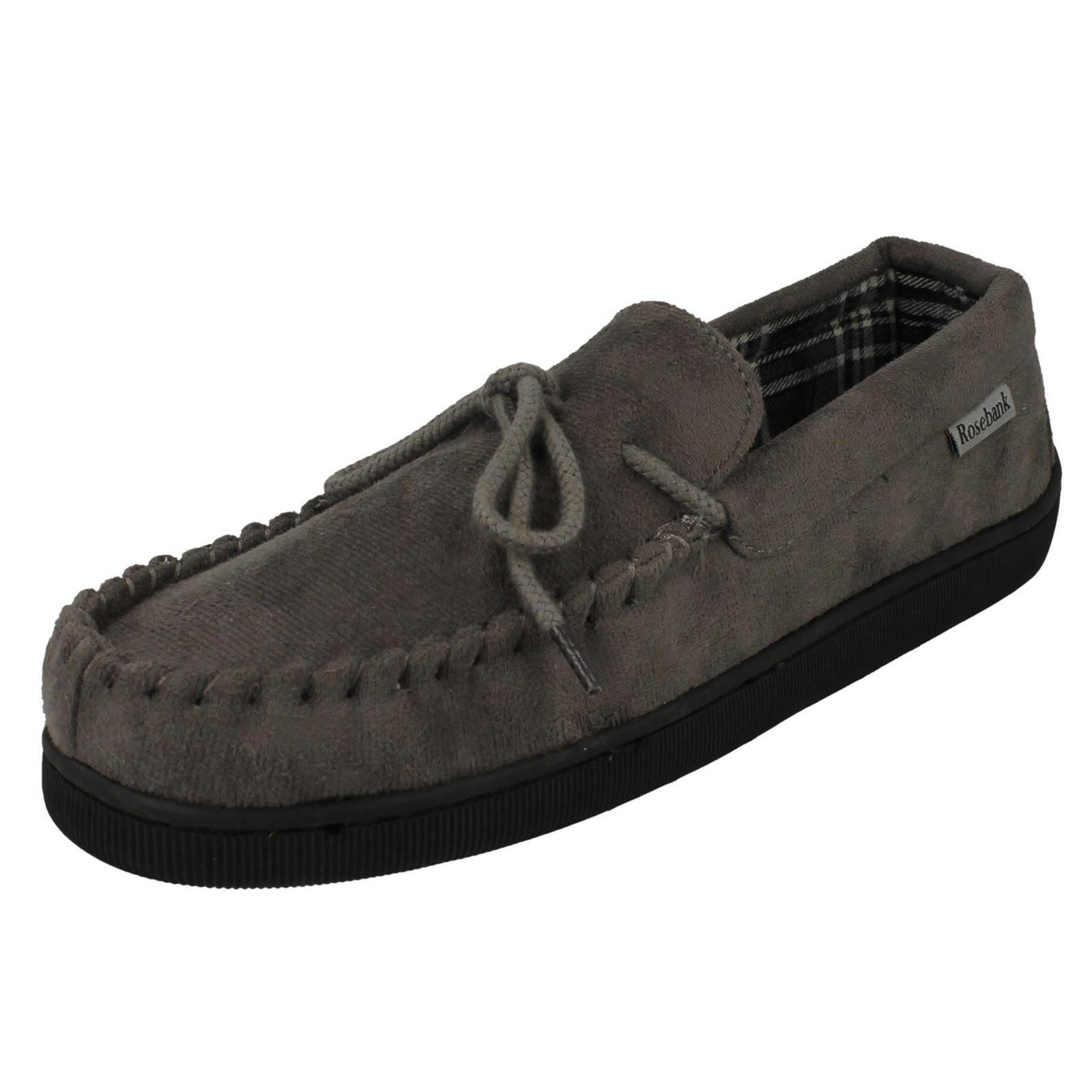 Mens Rosebank Casual Moccasin Slippers Ken-Mocc - Picture 2 of 19