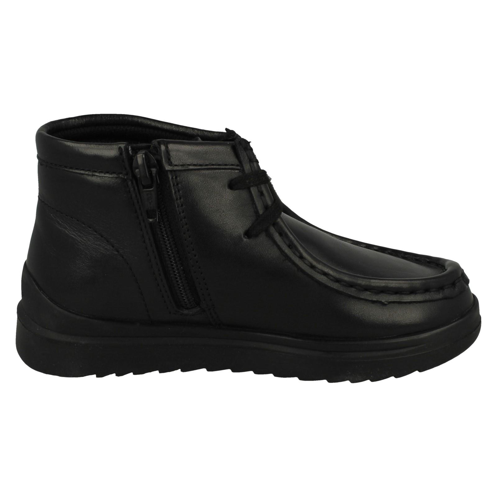 Boys Clarks Ankle Boots Ideal For School 'Goal Wally K' - Picture 8 of 10