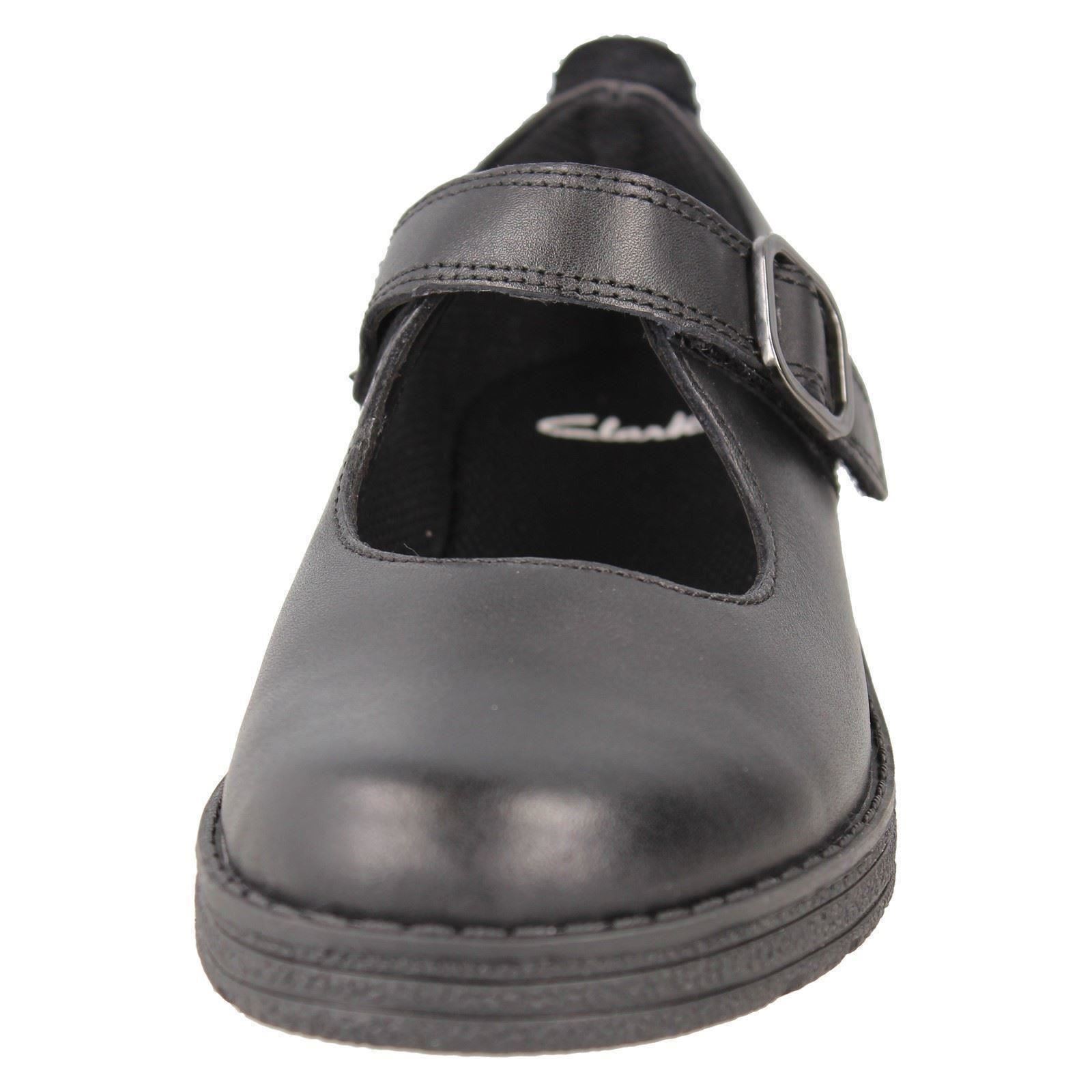 Girls Clarks Formal/School Shoes 'Mendip Stitch' - Picture 6 of 21