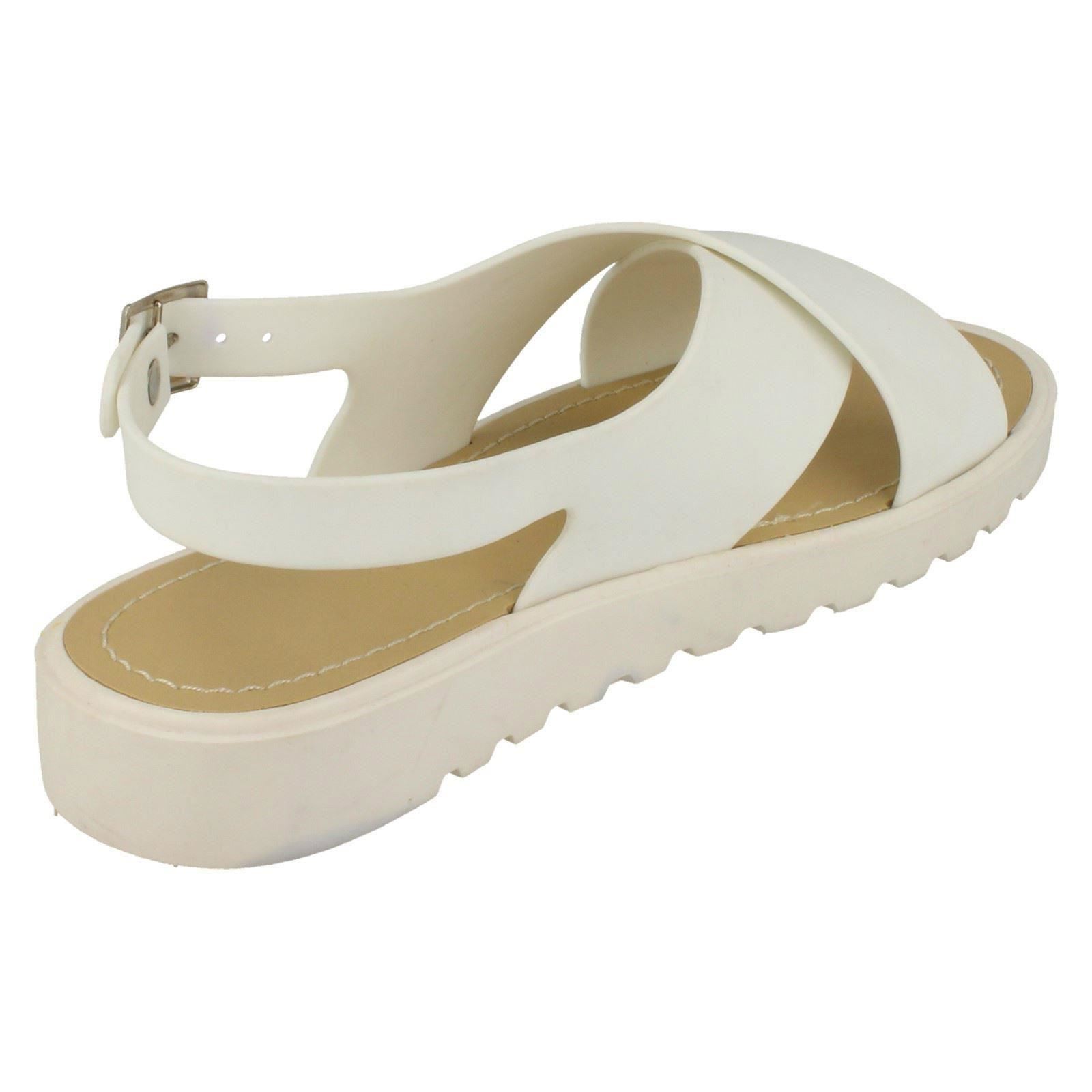 Sandalias Abiertas Para Damas Con Tiras Cruzadas Spot On - Imagen 24 de 28