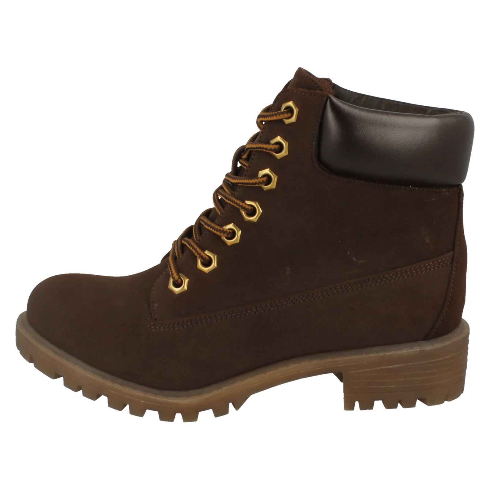 Botas sintéticas informales con cordones para dama F5R0315 - Imagen 3 de 10